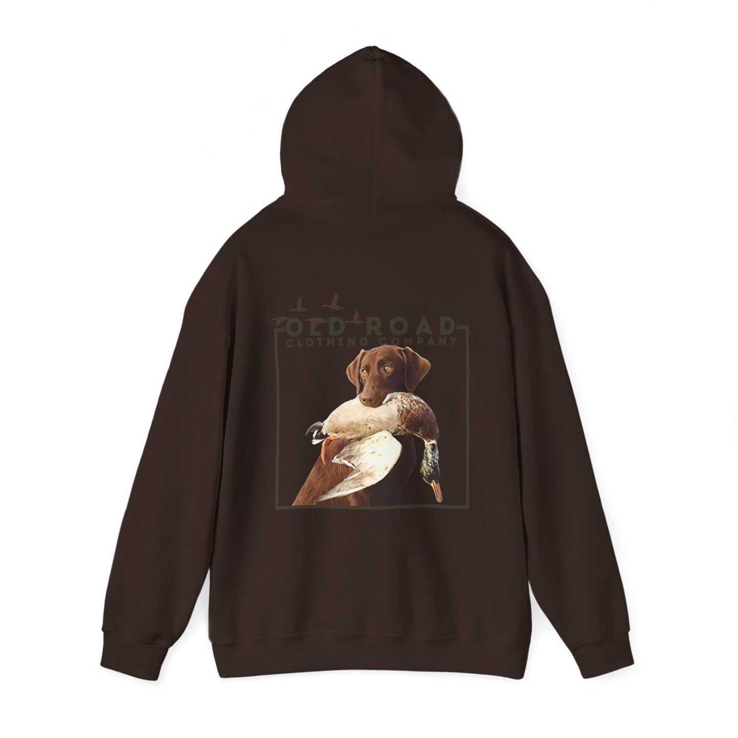Labrador Retriever Duck Hunting Hoodie | Lab Retrieving Duck | Duck Hunting | Hunting Dog Shirt | Chocolate Lab | Waterfowl Shirt |