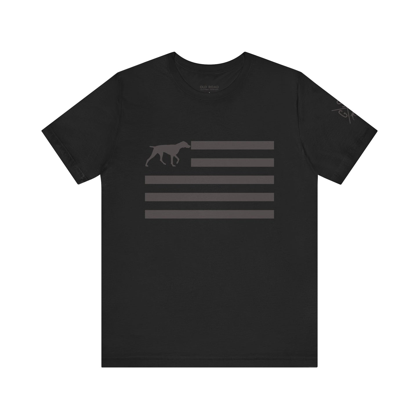 GSP Flag T Shirt | GSP X T Shirt | German Shorthaired Pointer Cross T Shirt | German Shorthaired Pointer Flag T Shirt | Upland Hunting T Shirt | Pheasant Hunting T Shirt | Bird Hunting T Shirt | Fathers Day Hunting Gift