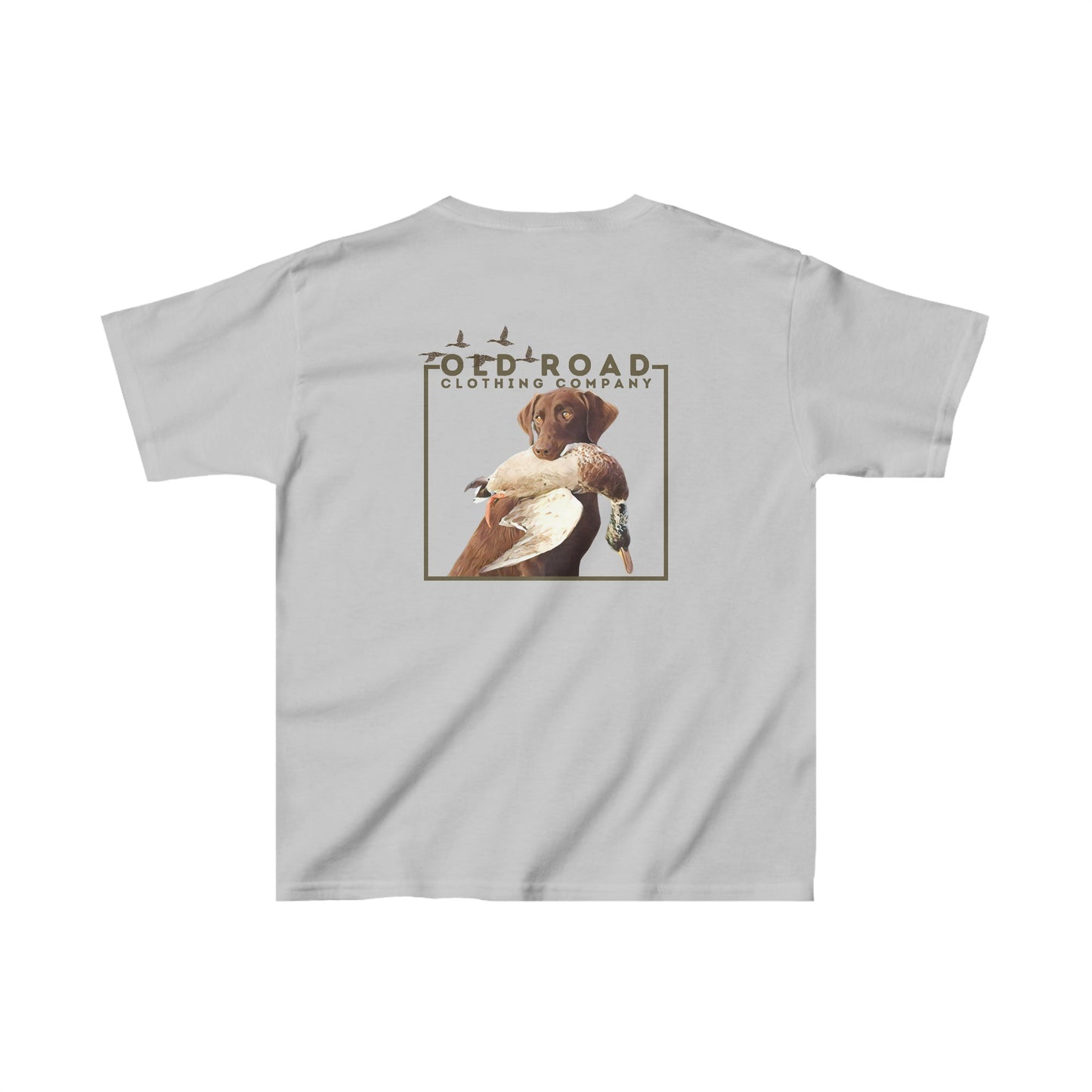 Youth Labrador Retriever Duck Hunting T Shirt | Lab Retrieving Duck | Duck Hunting | Hunting Dog | Chocolate Lab | Fathers Day Matching Shirt