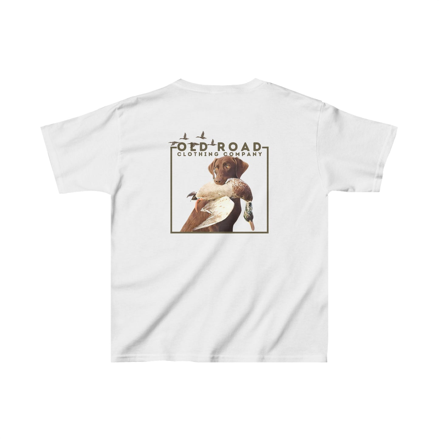 Youth Labrador Retriever Duck Hunting T Shirt | Lab Retrieving Duck | Duck Hunting | Hunting Dog | Chocolate Lab | Fathers Day Matching Shirt