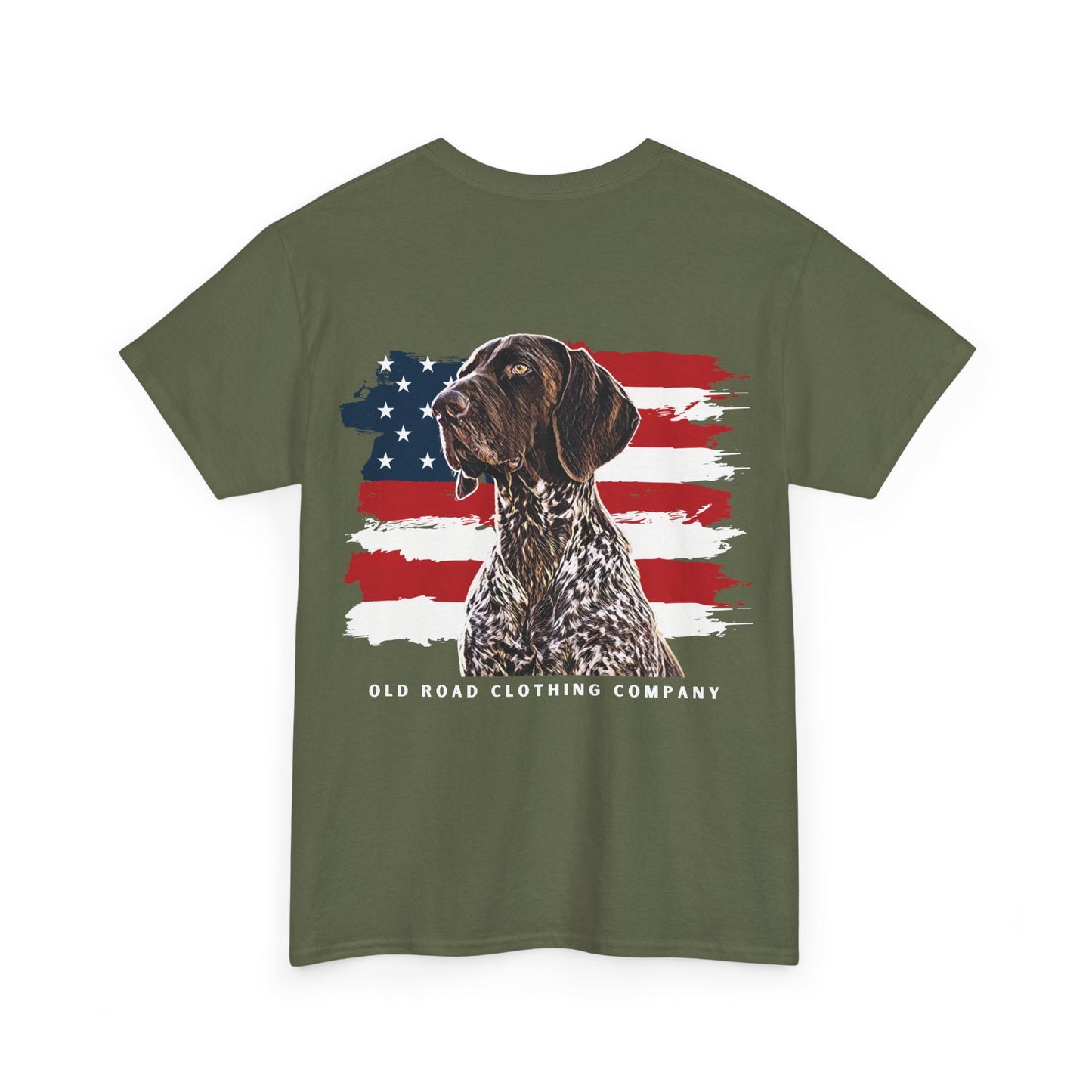 GSP T Shirt | German Shorthaired Pointer T Shirt | American Flag T Shirt | Bird Hunting T Shirt | Pheasant Hunting T Shirt | Grouse Hunting T Shirt