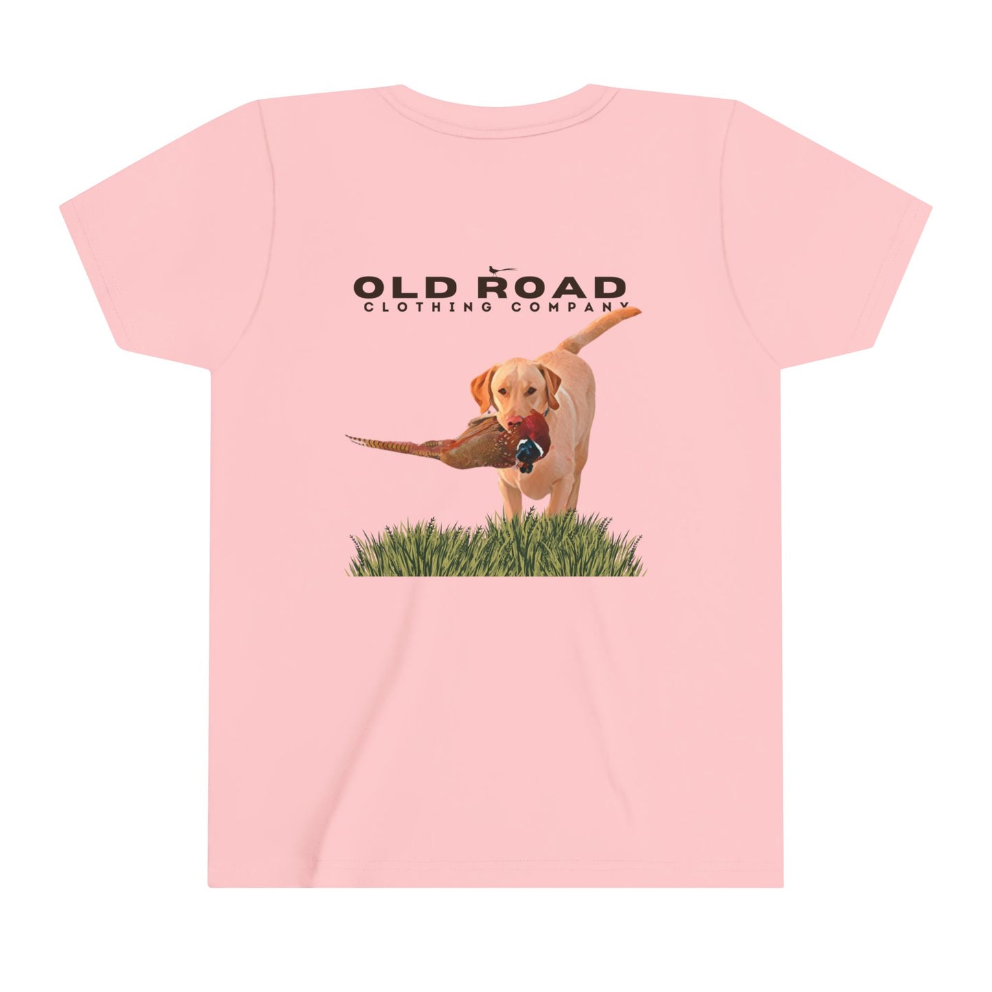 Labrador Retriever Youth T Shirt | Pheasant Hunting | Yellow Lab | Working Labrador Dog | Hunting Dog | Lab and Pheasants | Bird Hunting T Shirt