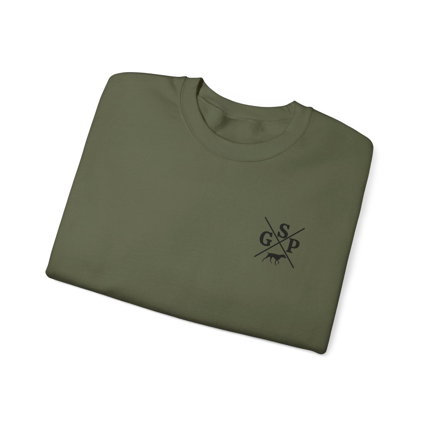 GSP Crewneck | Cross Shirt | GSP X | German Shorthaired Pointer T shirt | Upland Hunting Shirt | GSP Pointing | Hunting Shirt | Bird Hunting