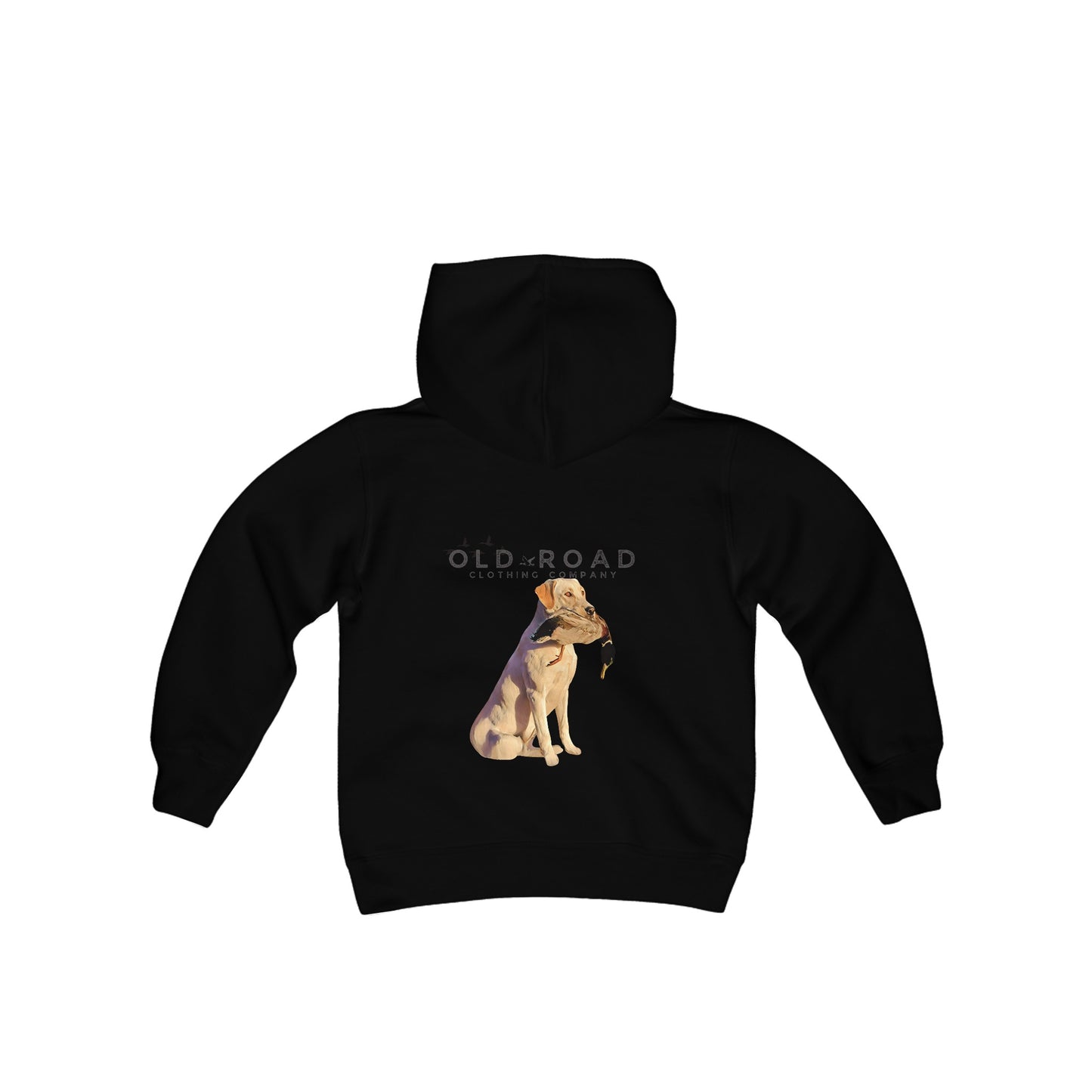 Youth Labrador Retriever Holding Duck | Youth Duck Hunting Hoodie | Youth Waterfowl Hoodie | Unisex Hoodie | Yellow Lab | Matching Hunting Hoodie | Fathers Day Gift