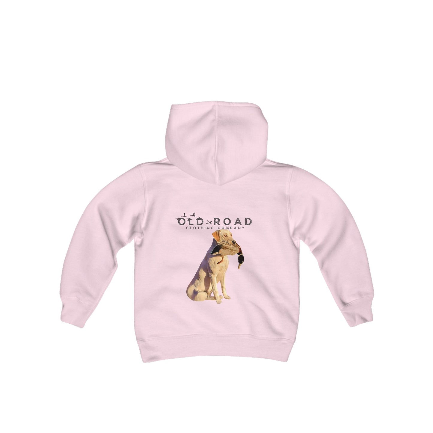 Youth Labrador Retriever Holding Duck | Youth Duck Hunting Hoodie | Youth Waterfowl Hoodie | Unisex Hoodie | Yellow Lab | Matching Hunting Hoodie | Fathers Day Gift