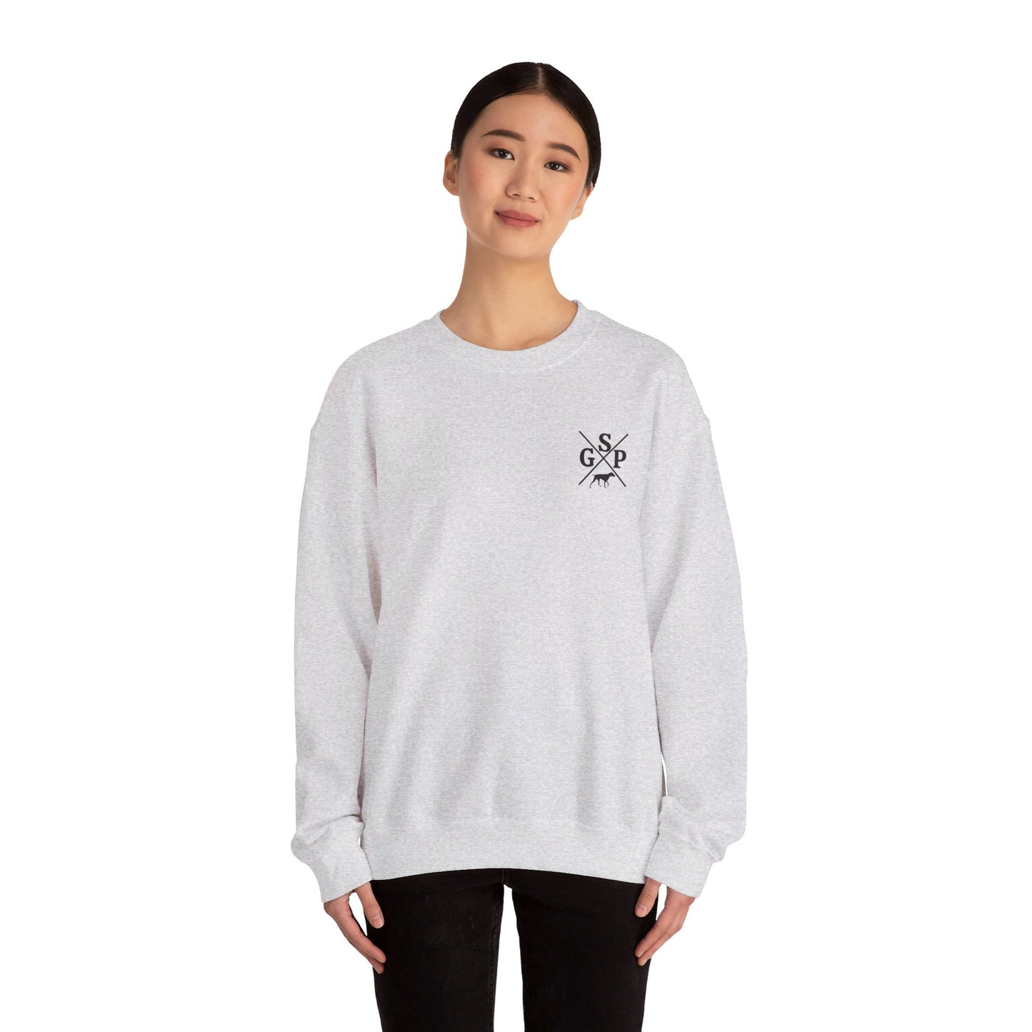 GSP Crewneck | Cross Shirt | GSP X | German Shorthaired Pointer T shirt | Upland Hunting Shirt | GSP Pointing | Hunting Shirt | Bird Hunting