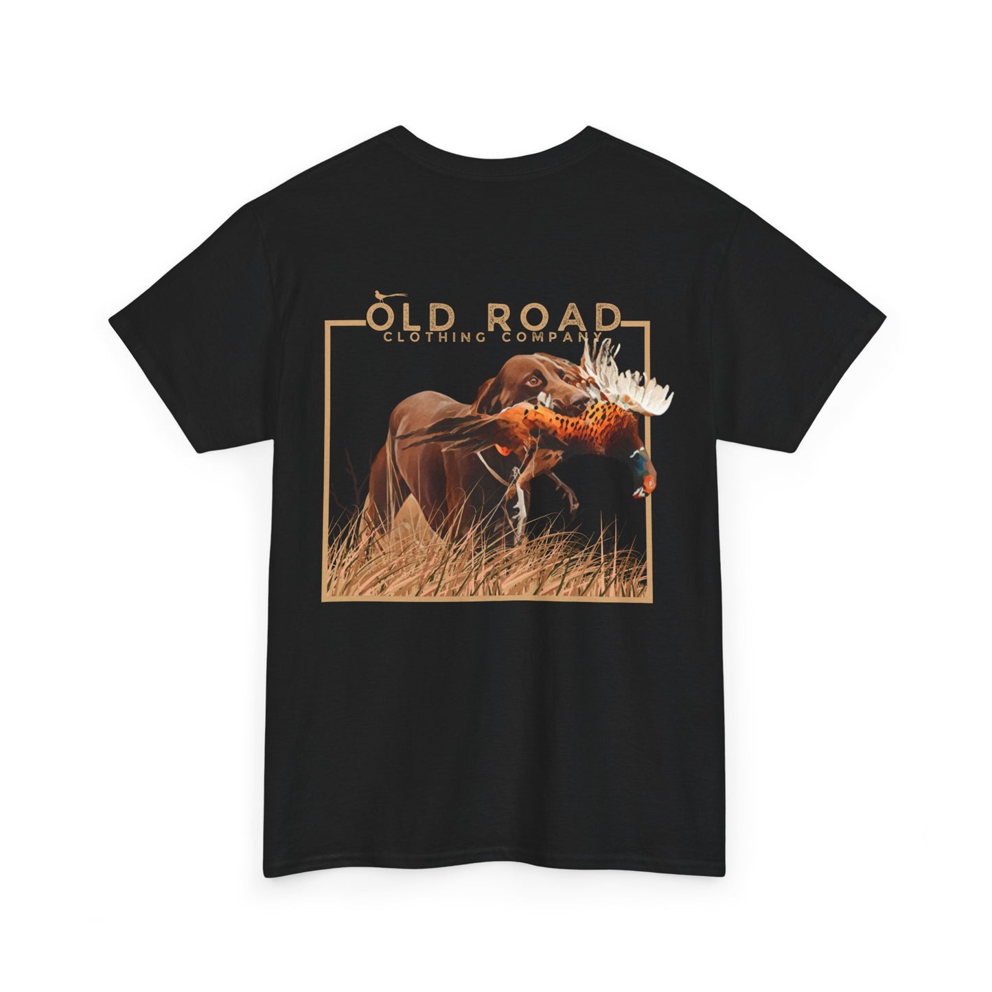 Labrador Retriever Pheasant Hunting T Shirt | Lab Retrieving Pheasant | Duck Hunting | Hunting Dog Shirt | Chocolate Lab | Upland Hunting