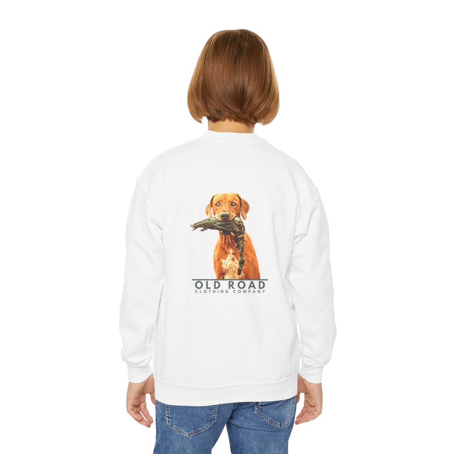 Youth Crewneck Sweatshirt Vizsla Dog T Shirt | Hunting Dog T Shirt | Bird Dog T Shirt | Duck Hunting T Shirt | Working Dog T Shirt | Bird Hunting T Shirt