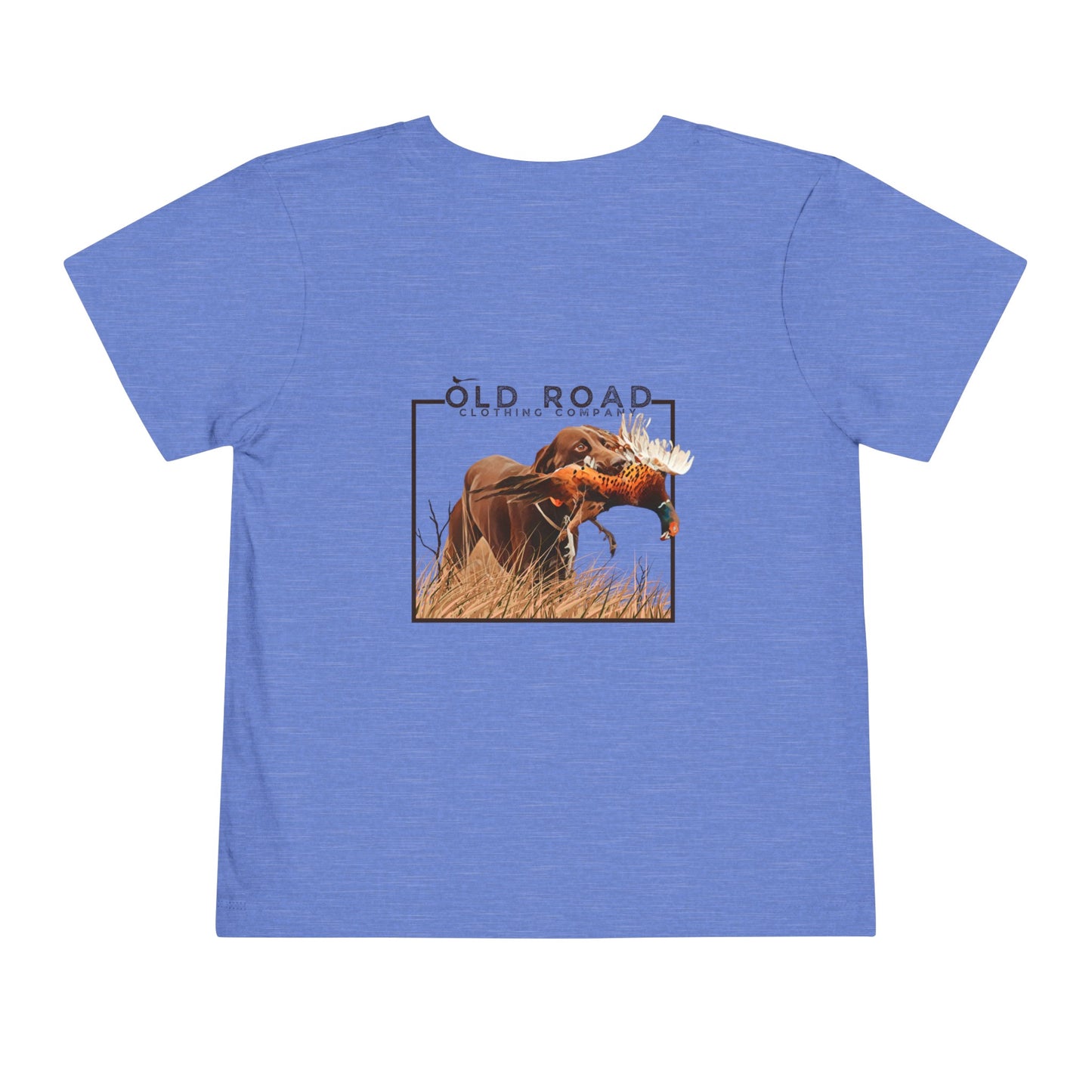 Toddler Labrador Retriever Pheasant Hunting T Shirt | Lab Retrieving Pheasant | Duck Hunting | Hunting Dog Shirt | Chocolate Lab | Upland Hunting