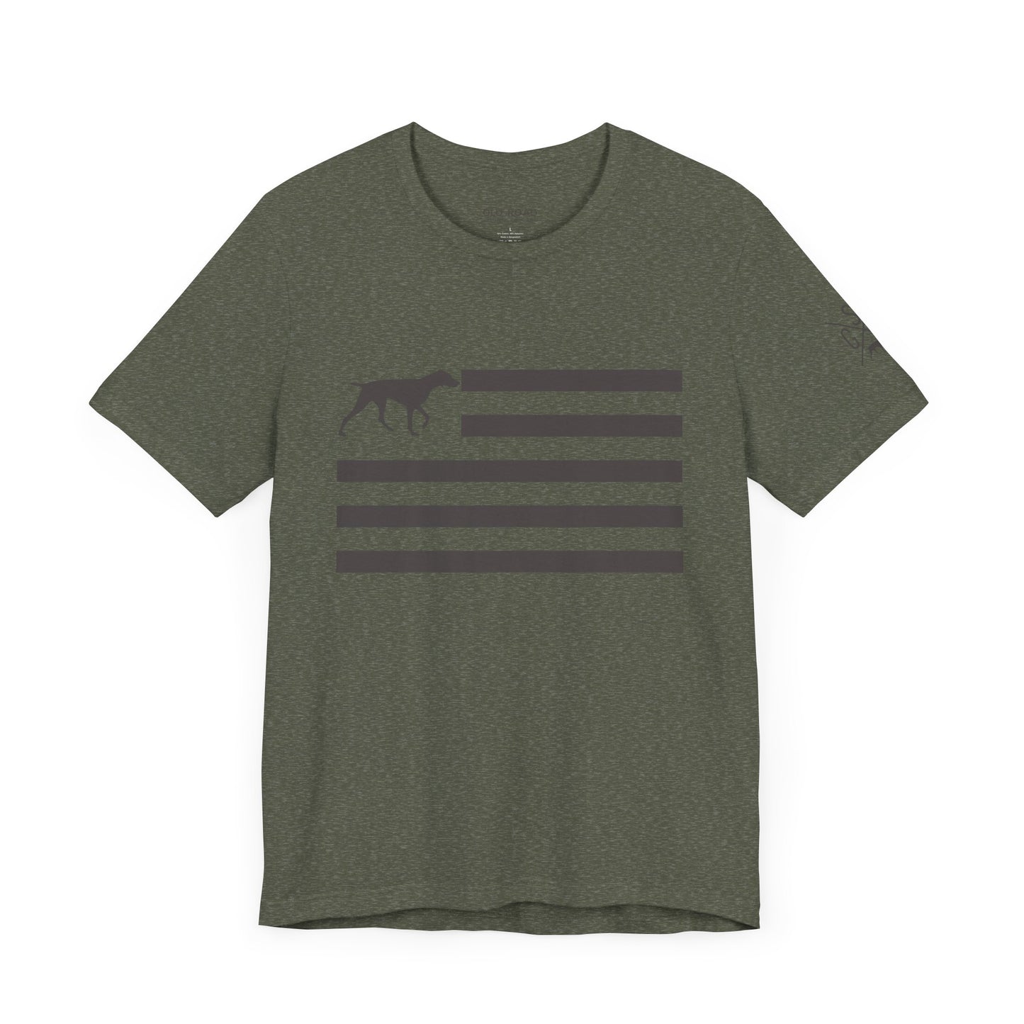GSP Flag T Shirt | GSP X T Shirt | German Shorthaired Pointer Cross T Shirt | German Shorthaired Pointer Flag T Shirt | Upland Hunting T Shirt | Pheasant Hunting T Shirt | Bird Hunting T Shirt | Fathers Day Hunting Gift