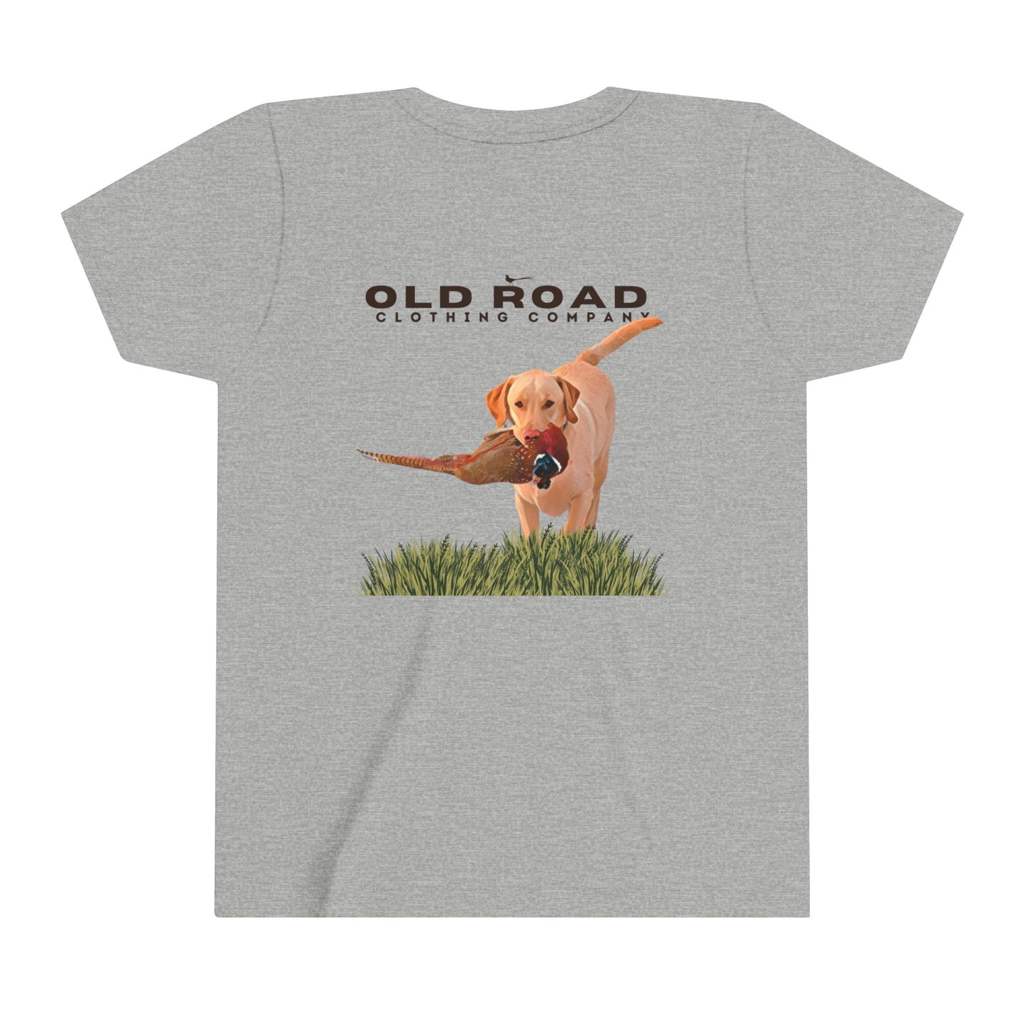 Labrador Retriever Youth T Shirt | Pheasant Hunting | Yellow Lab | Working Labrador Dog | Hunting Dog | Lab and Pheasants | Bird Hunting T Shirt