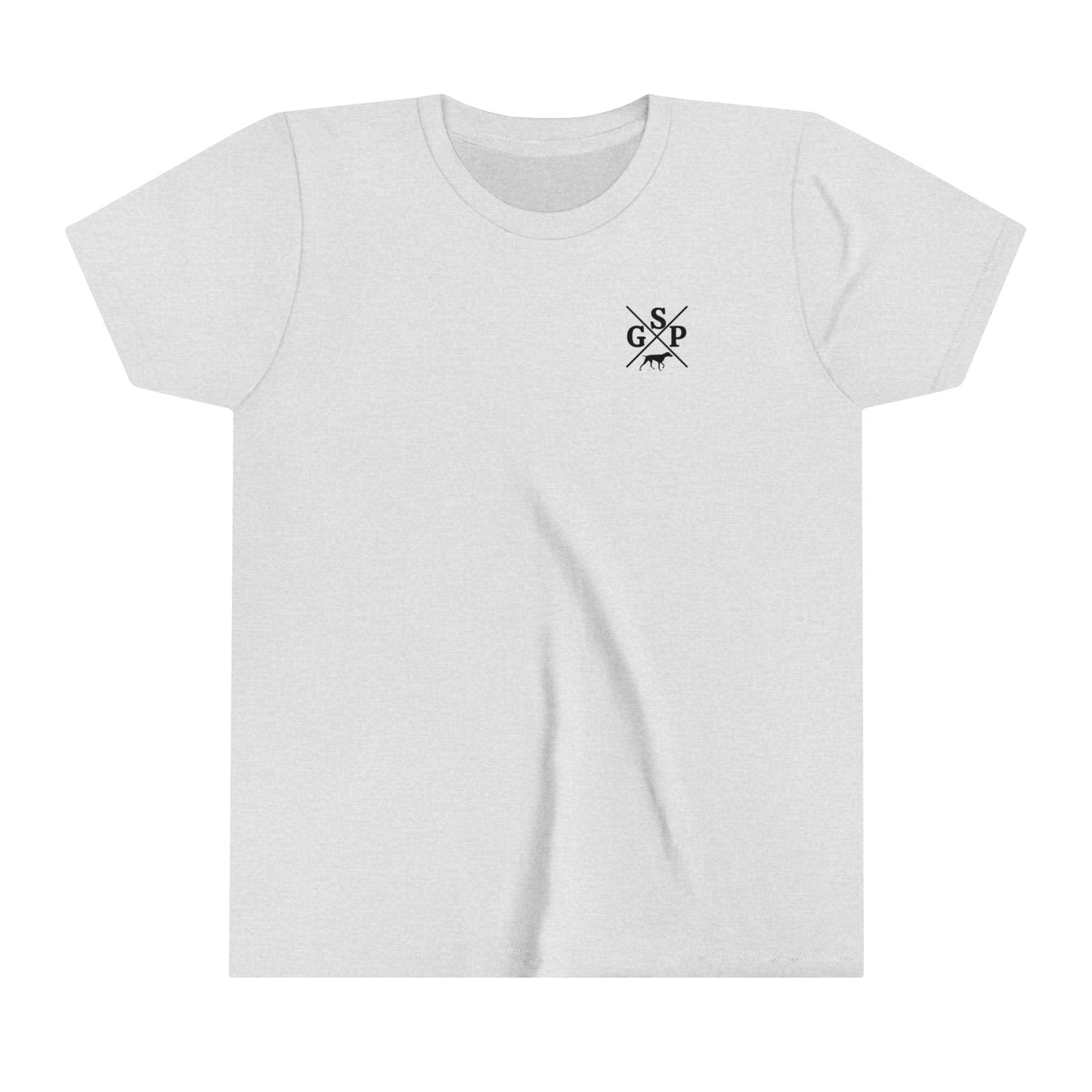 GSP Youht T Shirt | Cross Shirt | GSP X | German Shorthaired Pointer T shirt | Upland Hunting Shirt | GSP Pointing | Hunting Shirt | Bird Hunting