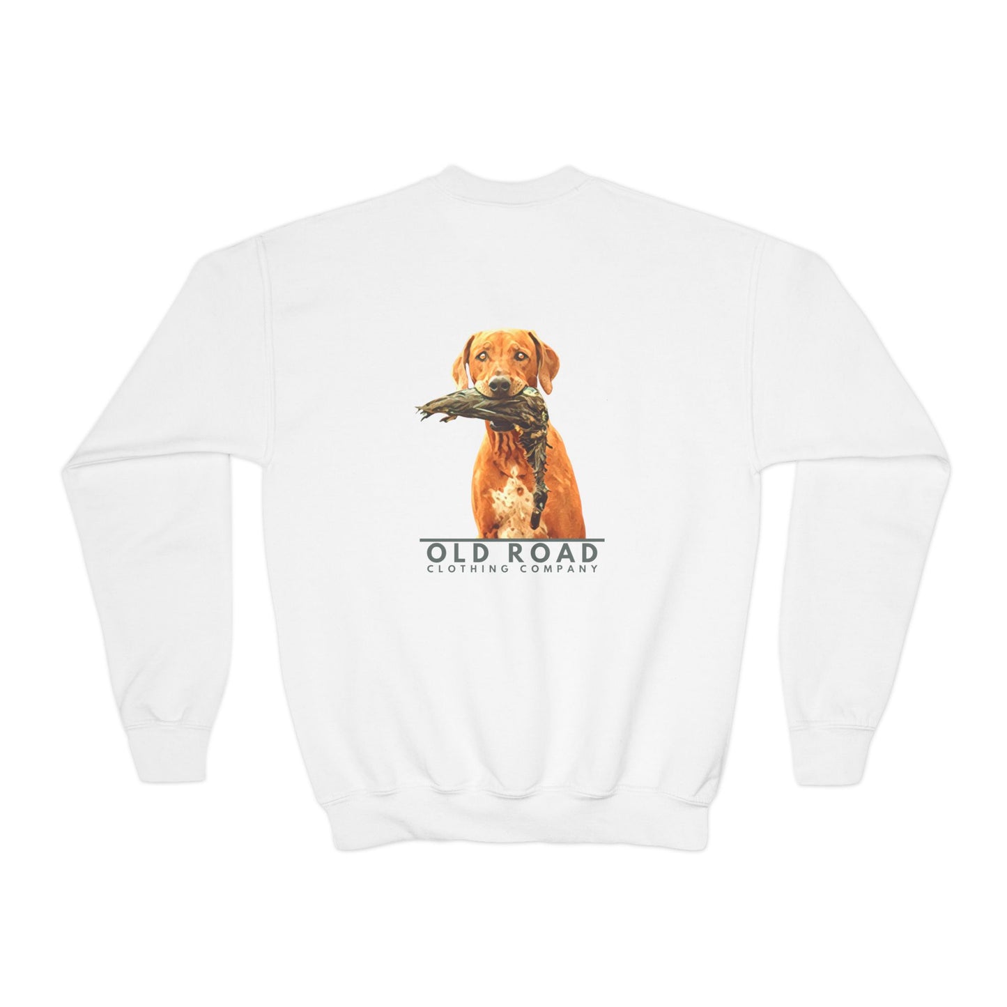 Youth Crewneck Sweatshirt Vizsla Dog T Shirt | Hunting Dog T Shirt | Bird Dog T Shirt | Duck Hunting T Shirt | Working Dog T Shirt | Bird Hunting T Shirt