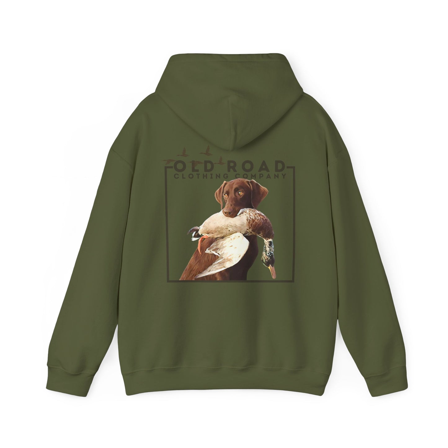Labrador Retriever Duck Hunting Hoodie | Lab Retrieving Duck | Duck Hunting | Hunting Dog Shirt | Chocolate Lab | Waterfowl Shirt |