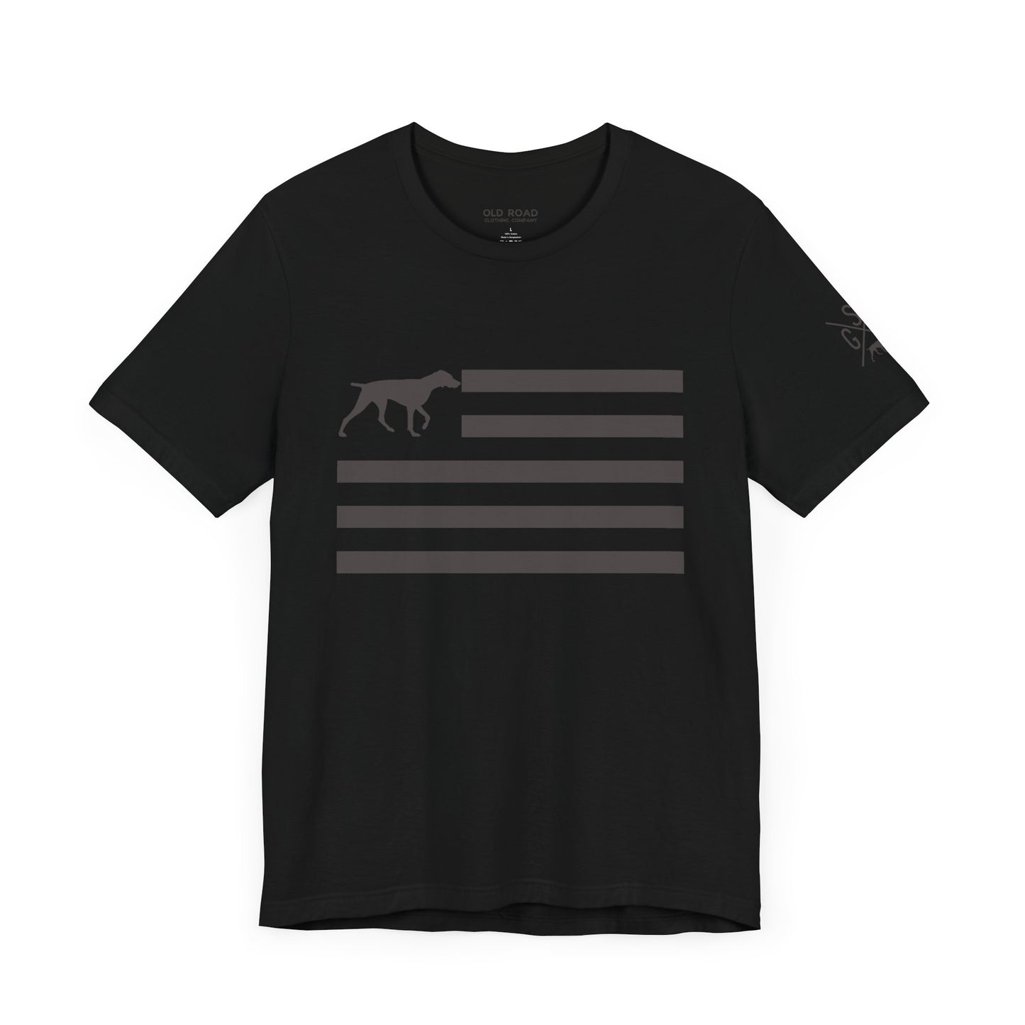 GSP Flag T Shirt | GSP X T Shirt | German Shorthaired Pointer Cross T Shirt | German Shorthaired Pointer Flag T Shirt | Upland Hunting T Shirt | Pheasant Hunting T Shirt | Bird Hunting T Shirt | Fathers Day Hunting Gift