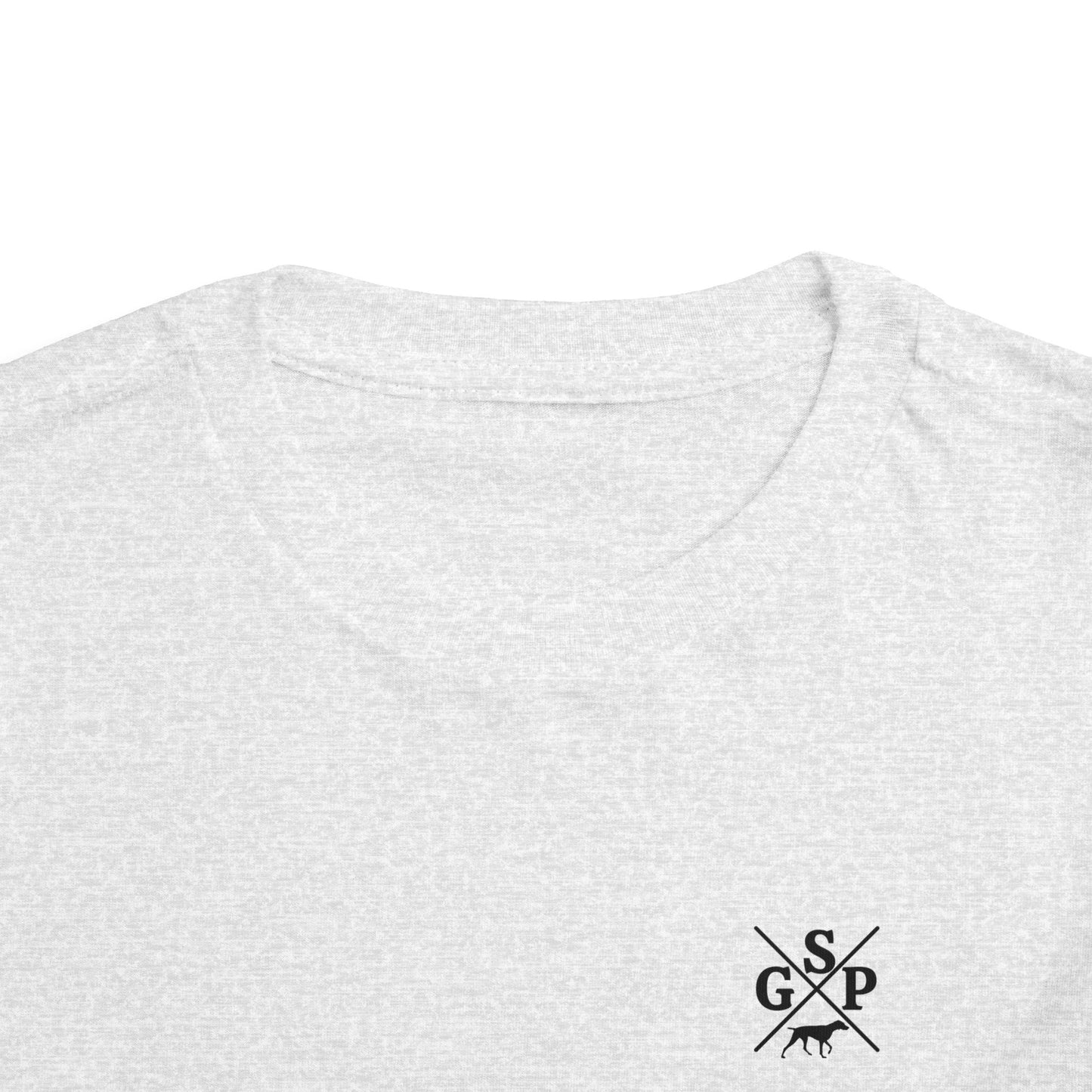 GSP Toddler T Shirt | Cross Shirt | GSP X | German Shorthaired Pointer T shirt | Upland Hunting Shirt | GSP Pointing | Hunting Shirt | Bird Hunting