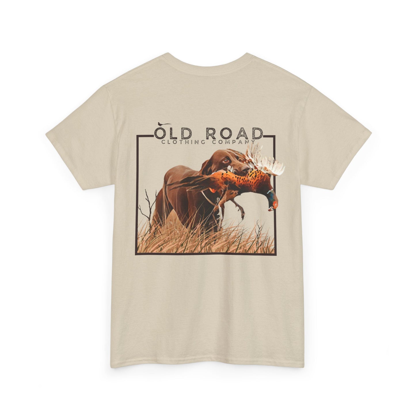 Labrador Retriever Pheasant Hunting T Shirt | Lab Retrieving Pheasant | Duck Hunting | Hunting Dog Shirt | Chocolate Lab | Upland Hunting