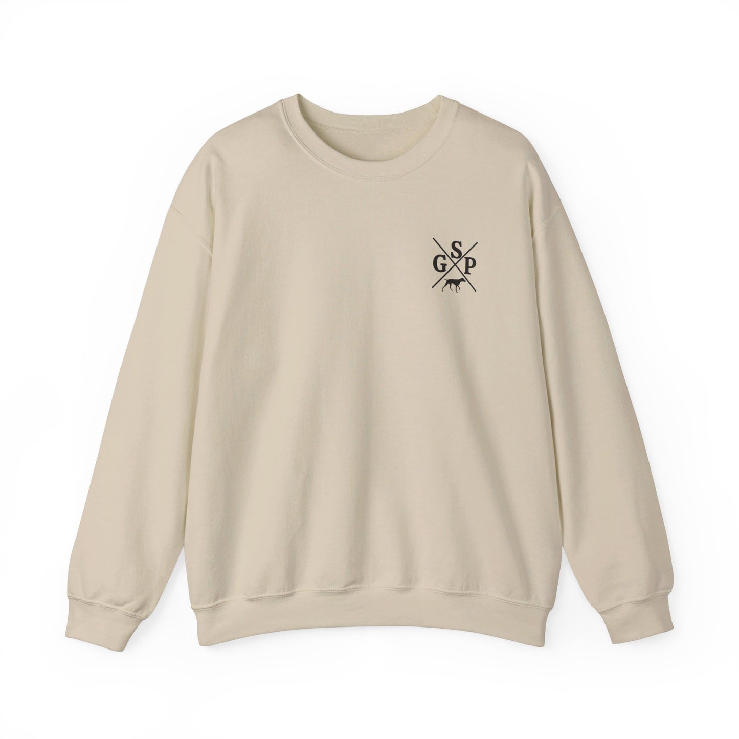 GSP Crewneck | Cross Shirt | GSP X | German Shorthaired Pointer T shirt | Upland Hunting Shirt | GSP Pointing | Hunting Shirt | Bird Hunting