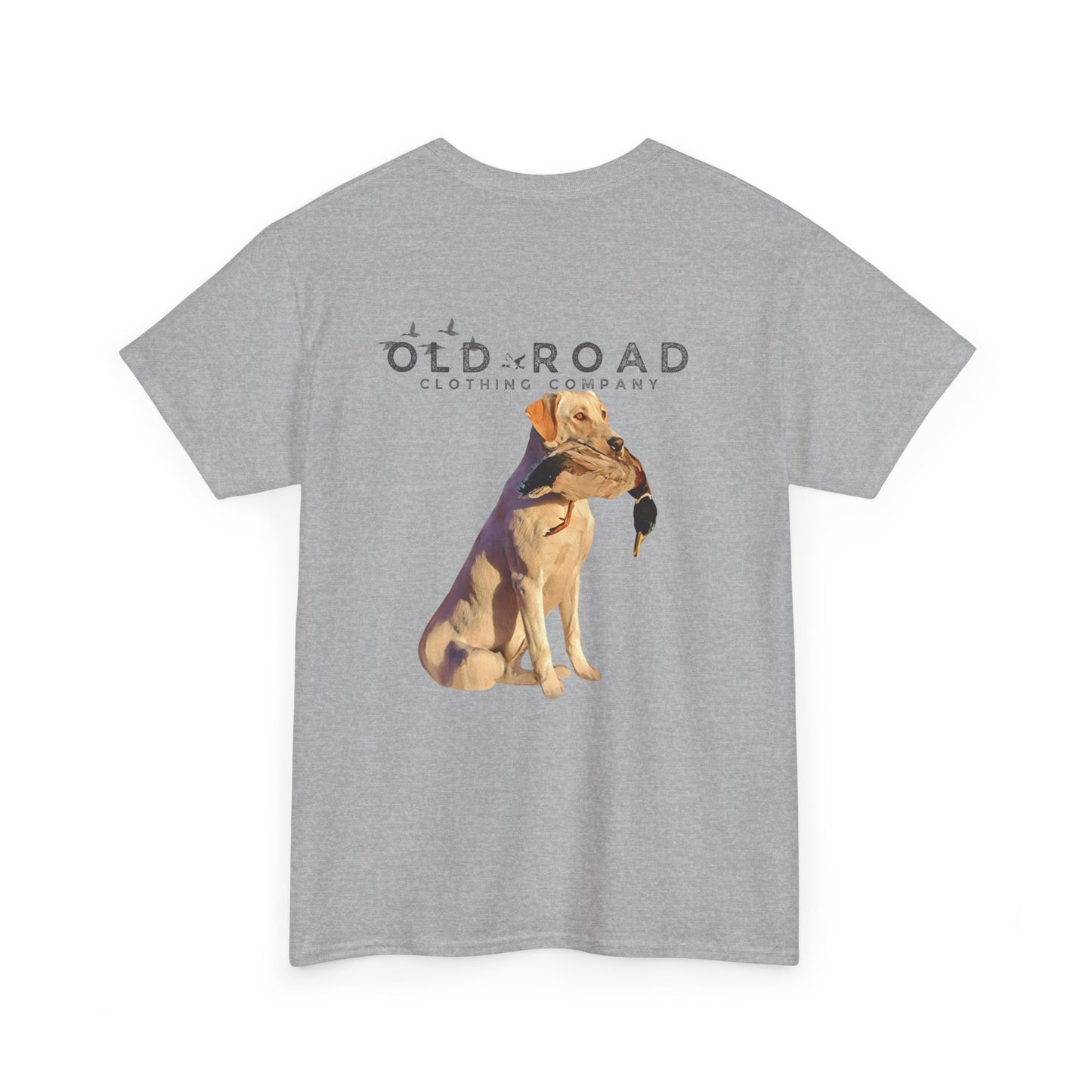 Labrador Retriever Holding Duck | Mens Duck Hunting T Shirt | Mens Waterfowl T Shirt | Unisex T Shirt | Yellow Lab | Lab Mom | Lab Dad | Fathers Day Gift