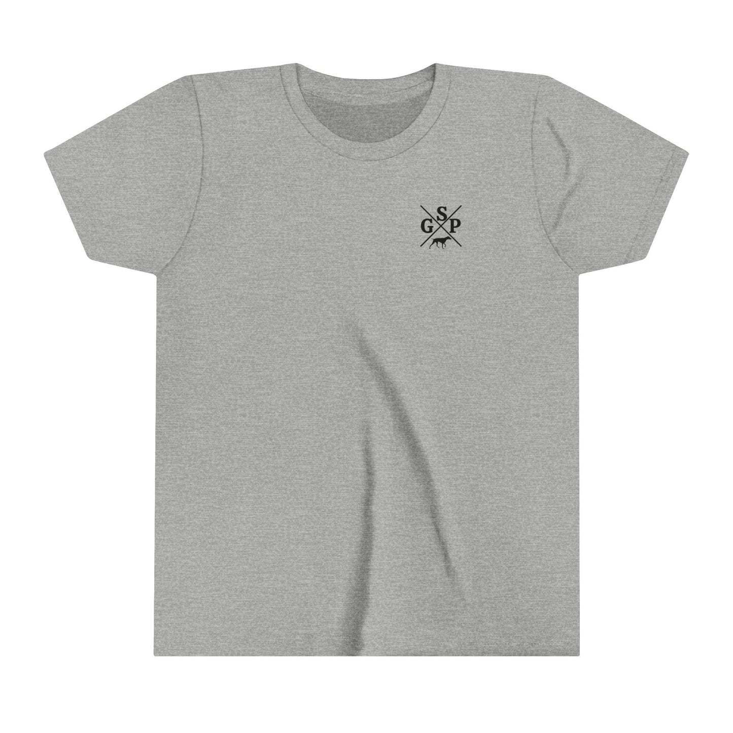 GSP Youht T Shirt | Cross Shirt | GSP X | German Shorthaired Pointer T shirt | Upland Hunting Shirt | GSP Pointing | Hunting Shirt | Bird Hunting