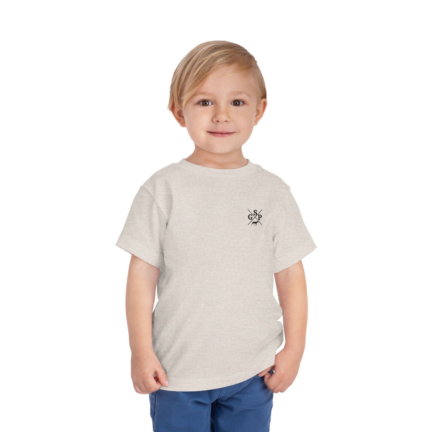 GSP Toddler T Shirt | Cross Shirt | GSP X | German Shorthaired Pointer T shirt | Upland Hunting Shirt | GSP Pointing | Hunting Shirt | Bird Hunting