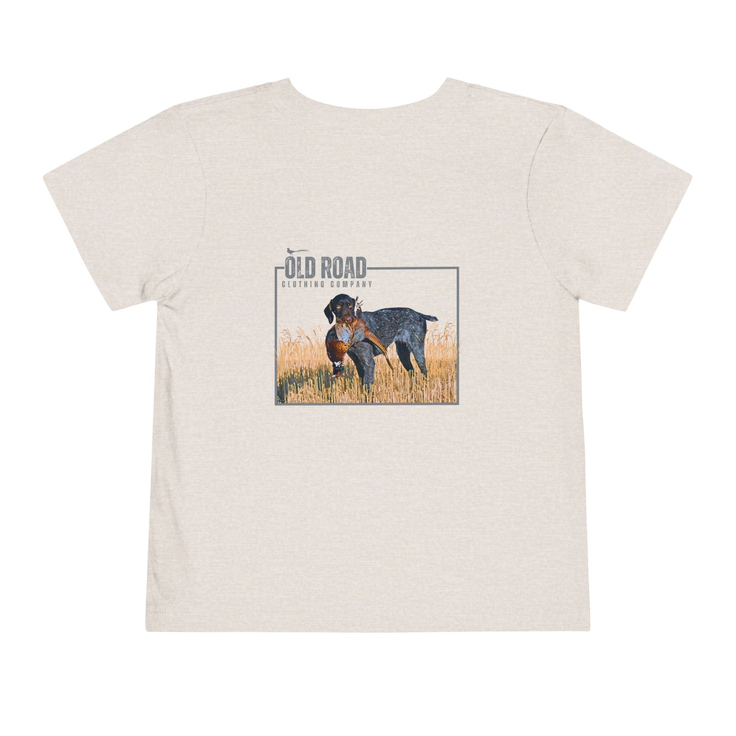 GSP Holding Pheasant Toddler T Shirt | Pheasant Hunting German Shorthaired Pointer | Pheasant Hunting Hoodie | Bird Hunting | Bird Dogs | Hunting Dog
