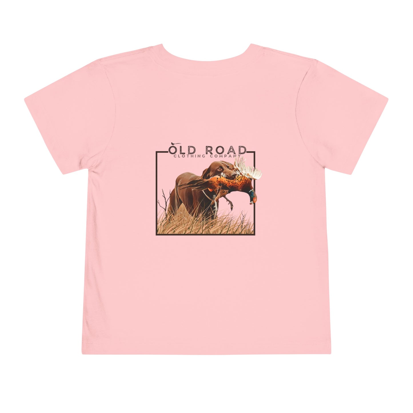 Toddler Labrador Retriever Pheasant Hunting T Shirt | Lab Retrieving Pheasant | Duck Hunting | Hunting Dog Shirt | Chocolate Lab | Upland Hunting