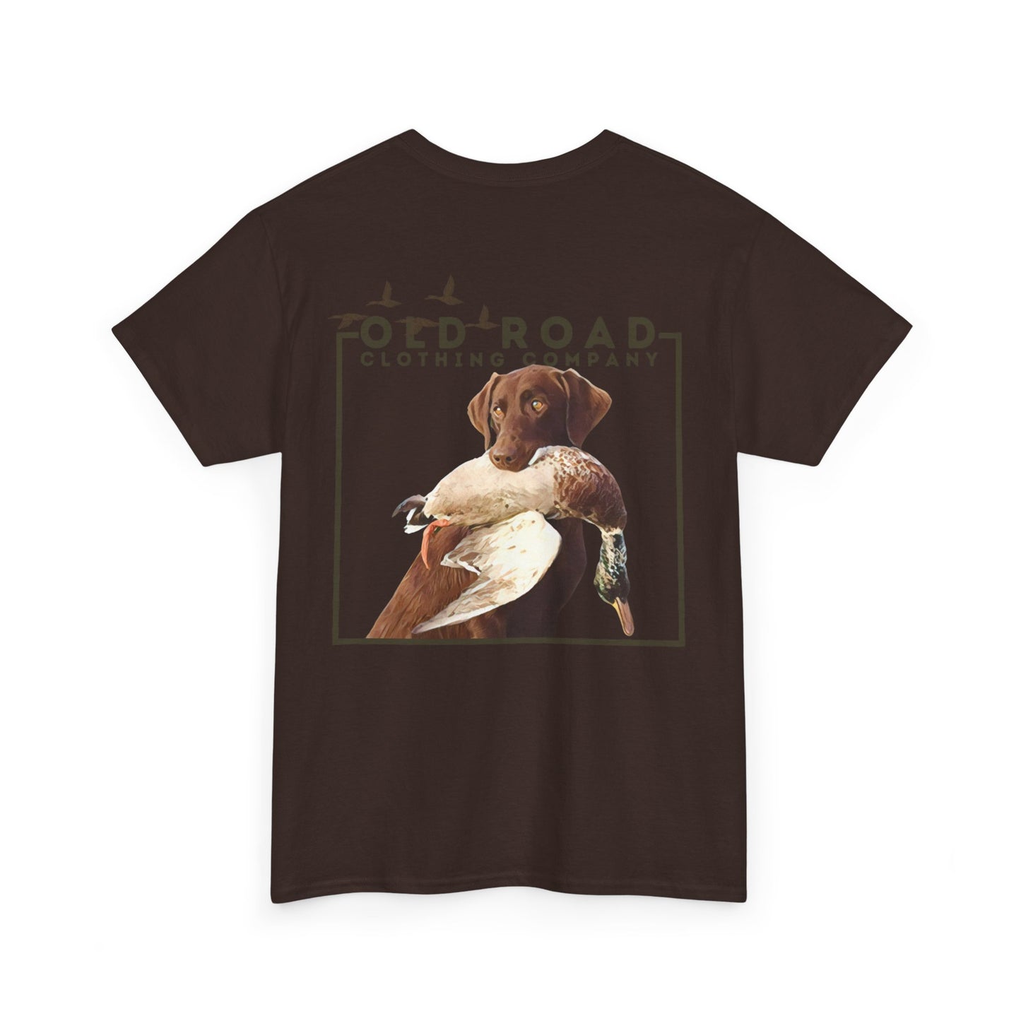 Labrador Retriever Duck Hunting T Shirt | Lab Retrieving Duck | Duck Hunting | Hunting Dog Shirt | Chocolate Lab | Waterfowl Shirt