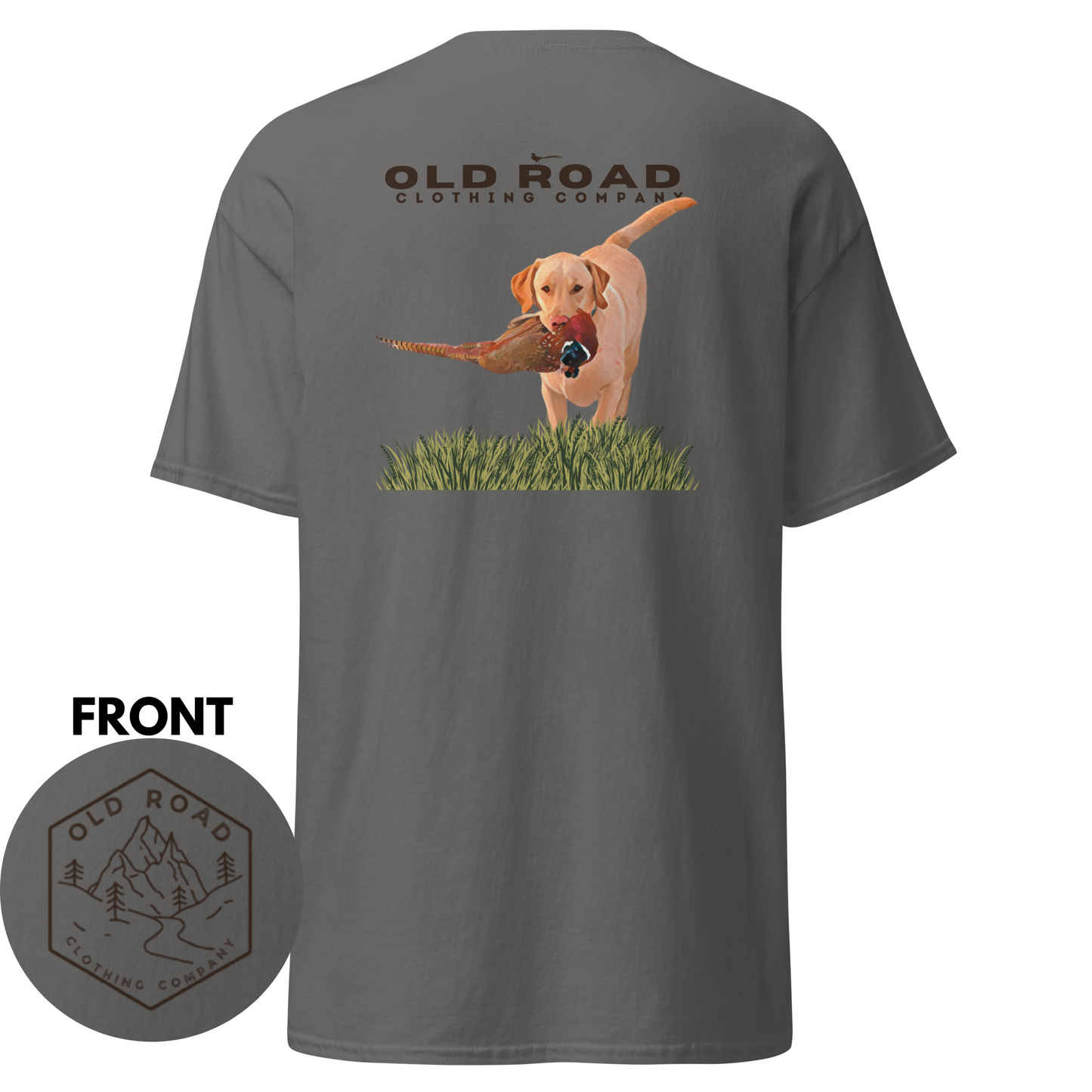 Labrador Retriever T Shirt | Pheasant Hunting | Yellow Lab | Working Labrador Dog | Hunting Dog | Lab and Pheasants | Bird Hunting T Shirt