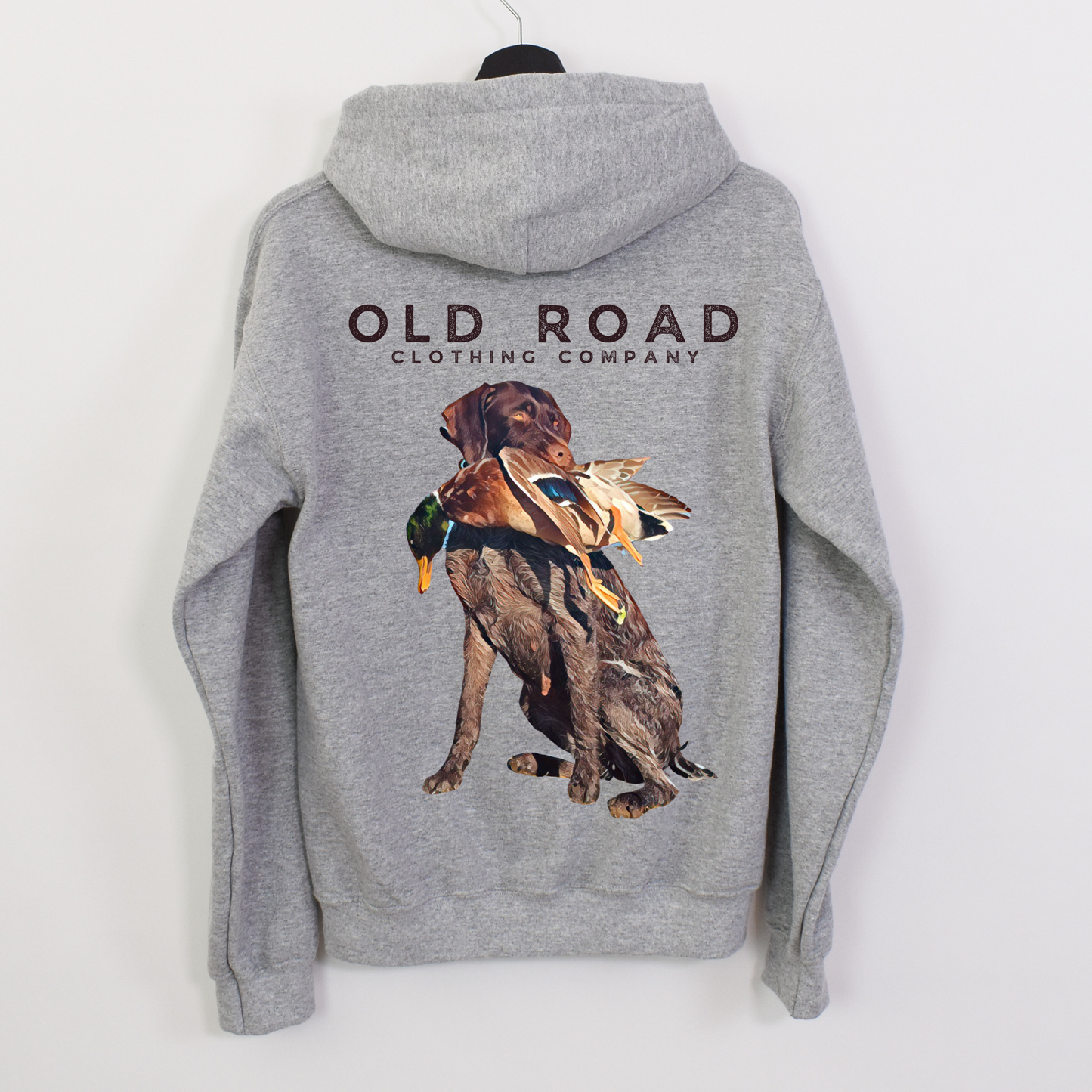 GWP Hoodie | German Wirehaired Pointer | Mens Bird Hunting Hoodie | Hunting Dog Hoodie | Bird Hunting Shirt | Duck Hunting Hoodie