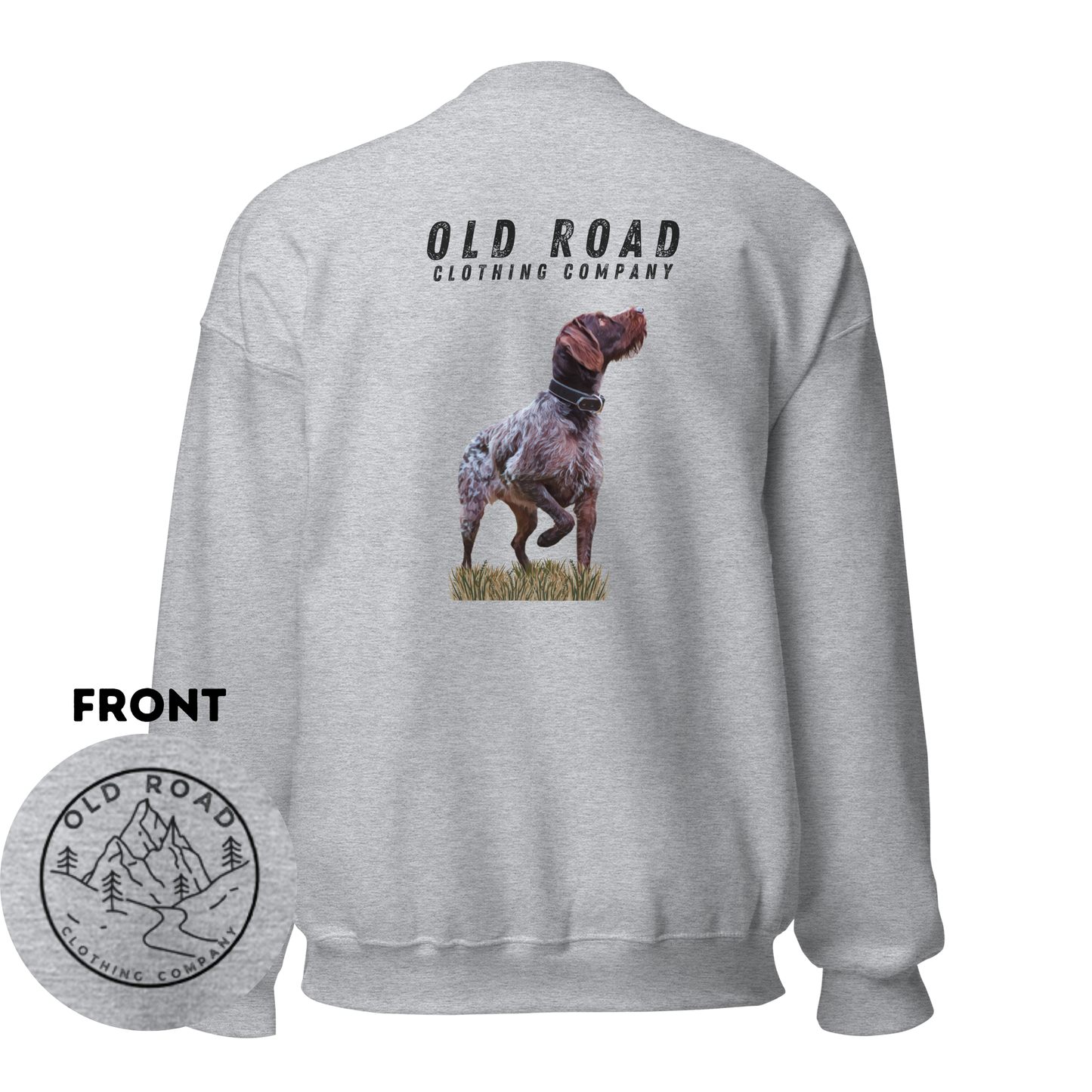 GWP Crewneck Sweatshirt | German Wirehaired Pointer Crewneck | Duck Hunting | Waterfowl Crewneck | Upland Hunting | Pheasant Hunting