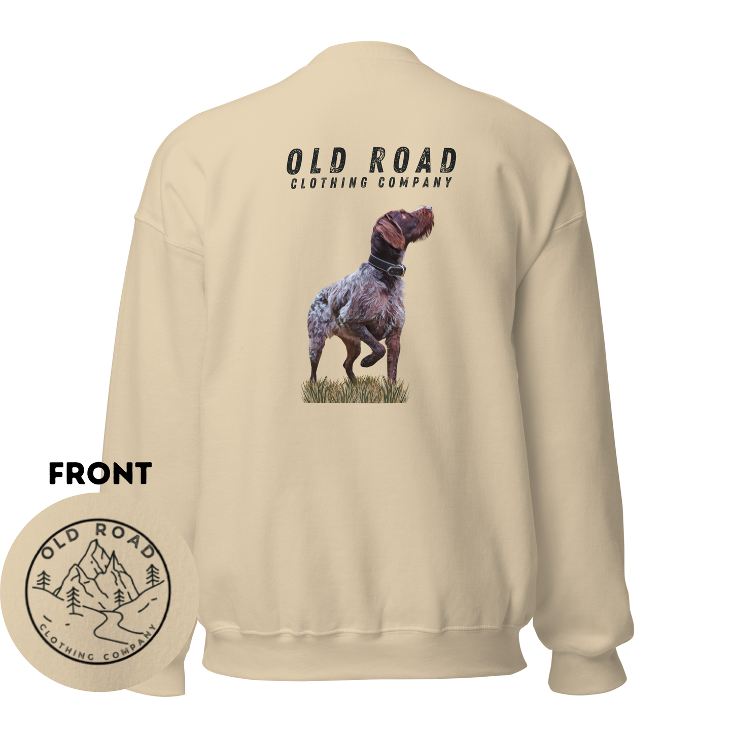 GWP Crewneck Sweatshirt | German Wirehaired Pointer Crewneck | Duck Hunting | Waterfowl Crewneck | Upland Hunting | Pheasant Hunting