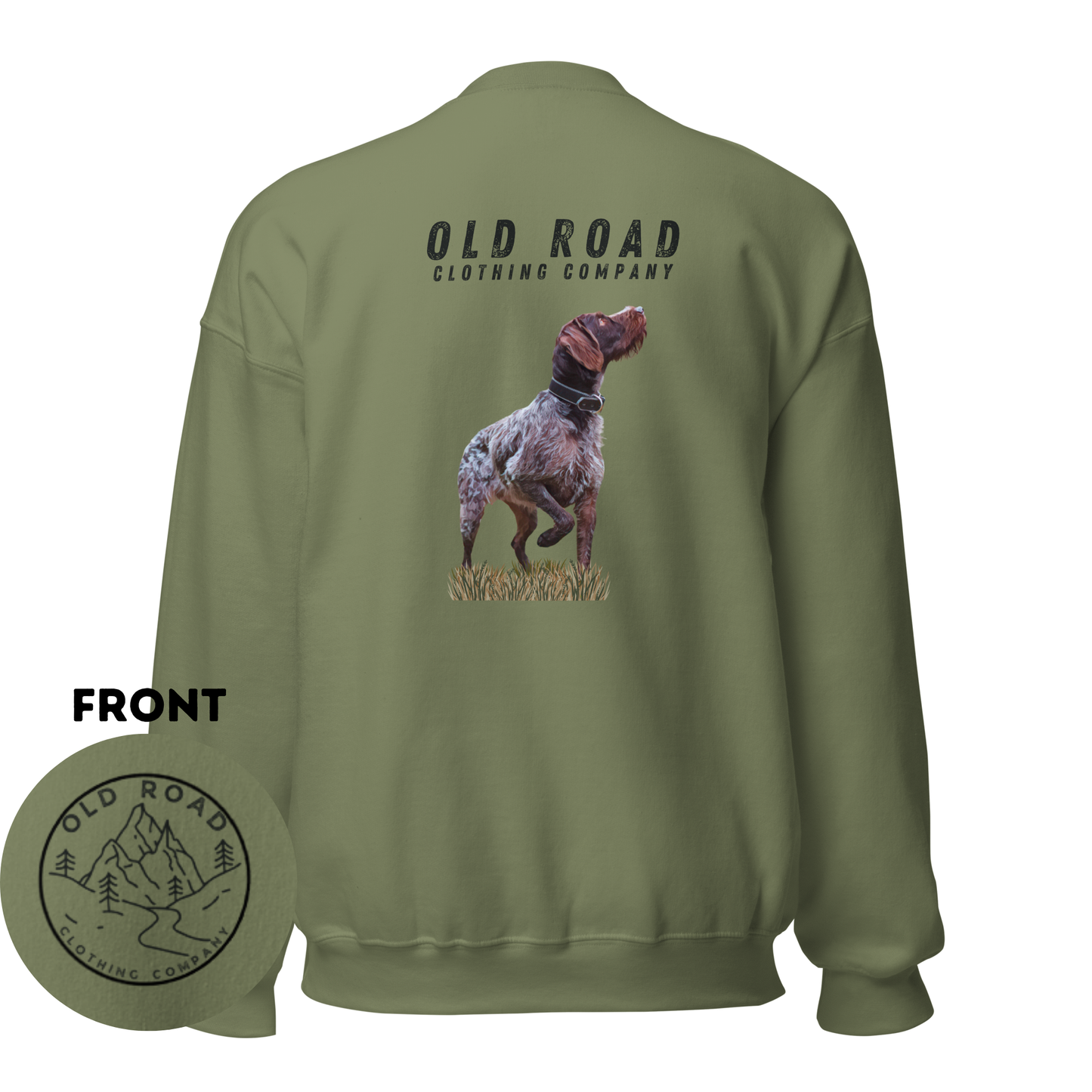 GWP Crewneck Sweatshirt | German Wirehaired Pointer Crewneck | Duck Hunting | Waterfowl Crewneck | Upland Hunting | Pheasant Hunting