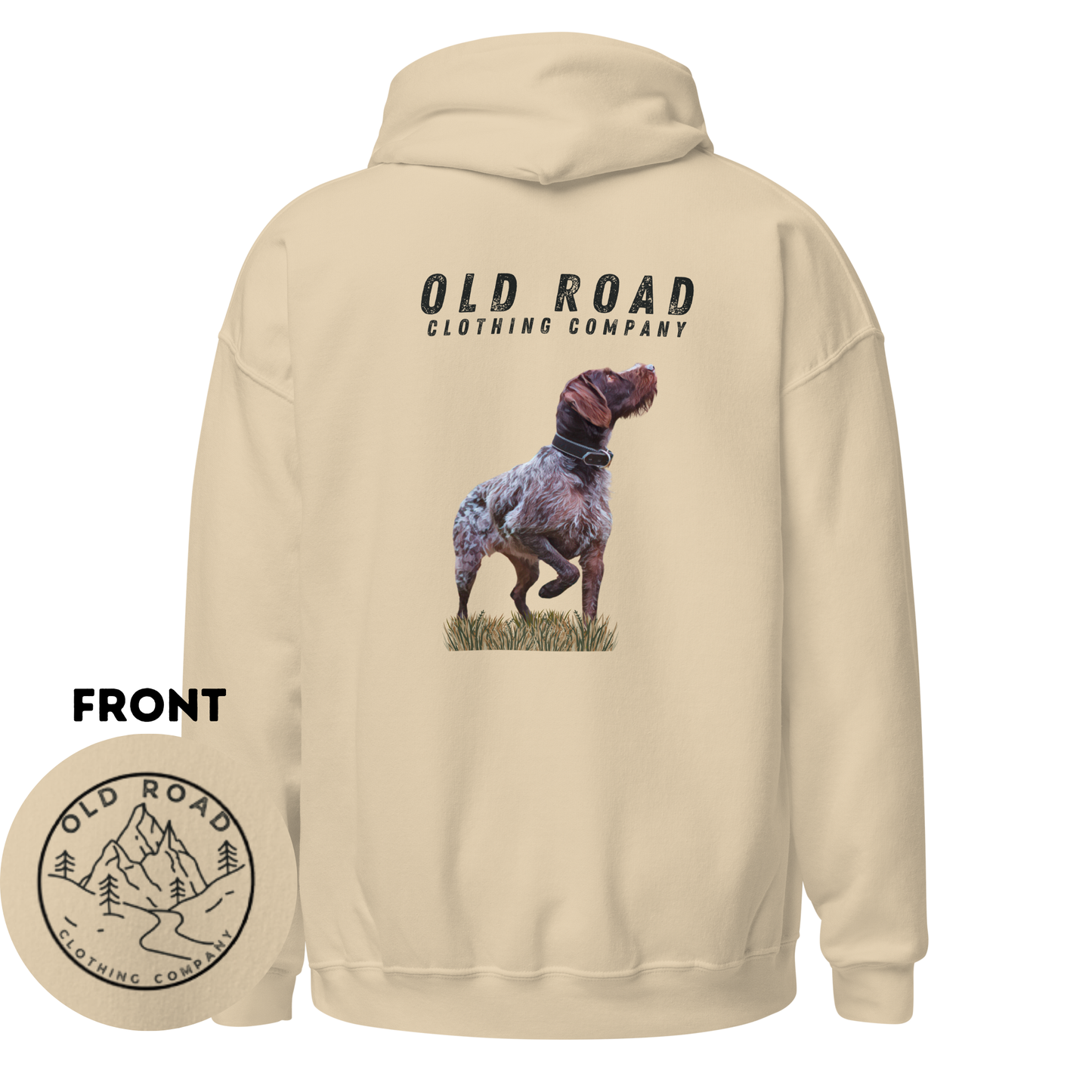 GWP Hoodie| German Wirehaired Pointer Crewneck | Duck Hunting Hoodie | Waterfowl Hoodie| Upland Hunting Hoodie | Pheasant Hunting Hoodie