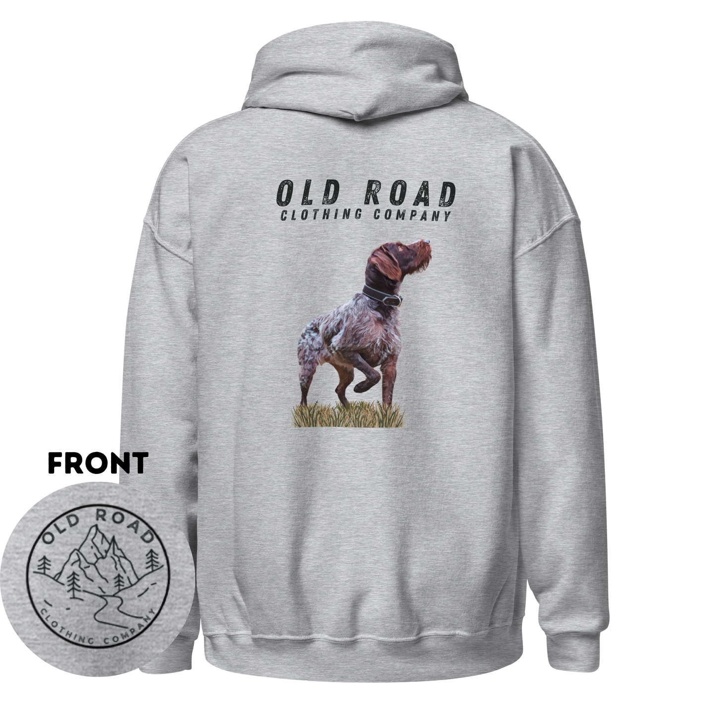 GWP Hoodie| German Wirehaired Pointer Crewneck | Duck Hunting Hoodie | Waterfowl Hoodie| Upland Hunting Hoodie | Pheasant Hunting Hoodie
