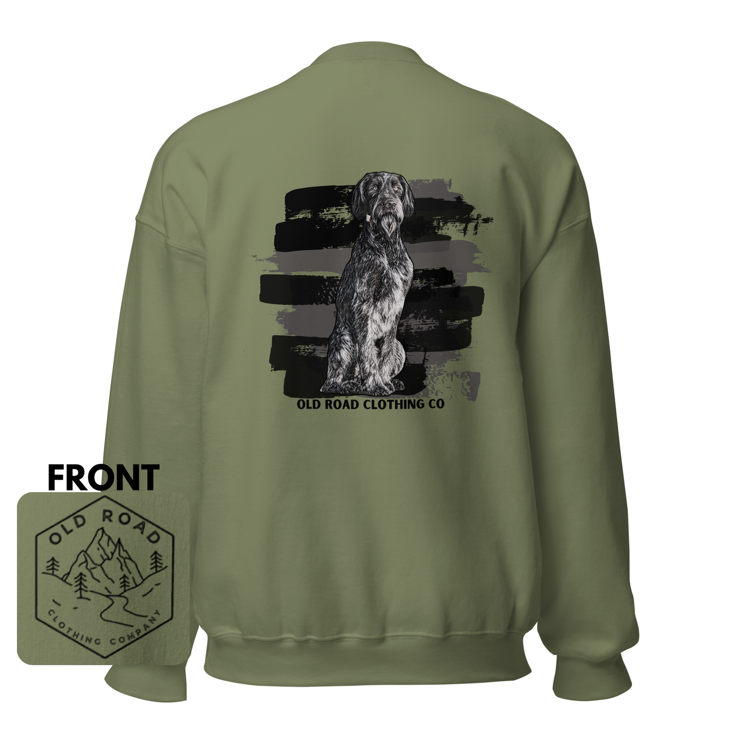 German Wirehaired Pointer Crewneck | Duck Hunting Sweatshirt | Waterfowl Hunting Crewneck | Bird Hunting Sweatshirt | GWP | Bird Dog crewneck