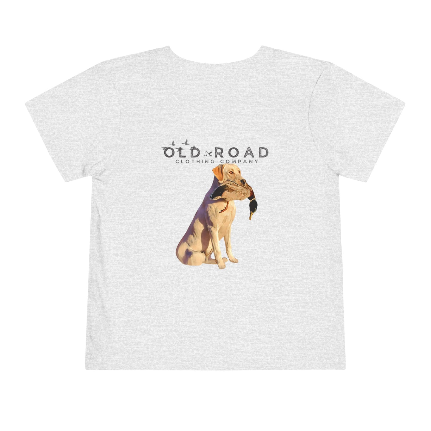 Toddler Labrador Retriever Holding Duck | Toddler Duck Hunting T Shirt | Toddler Waterfowl T Shirt | Unisex T Shirt | Yellow Lab | Matching T Shirts