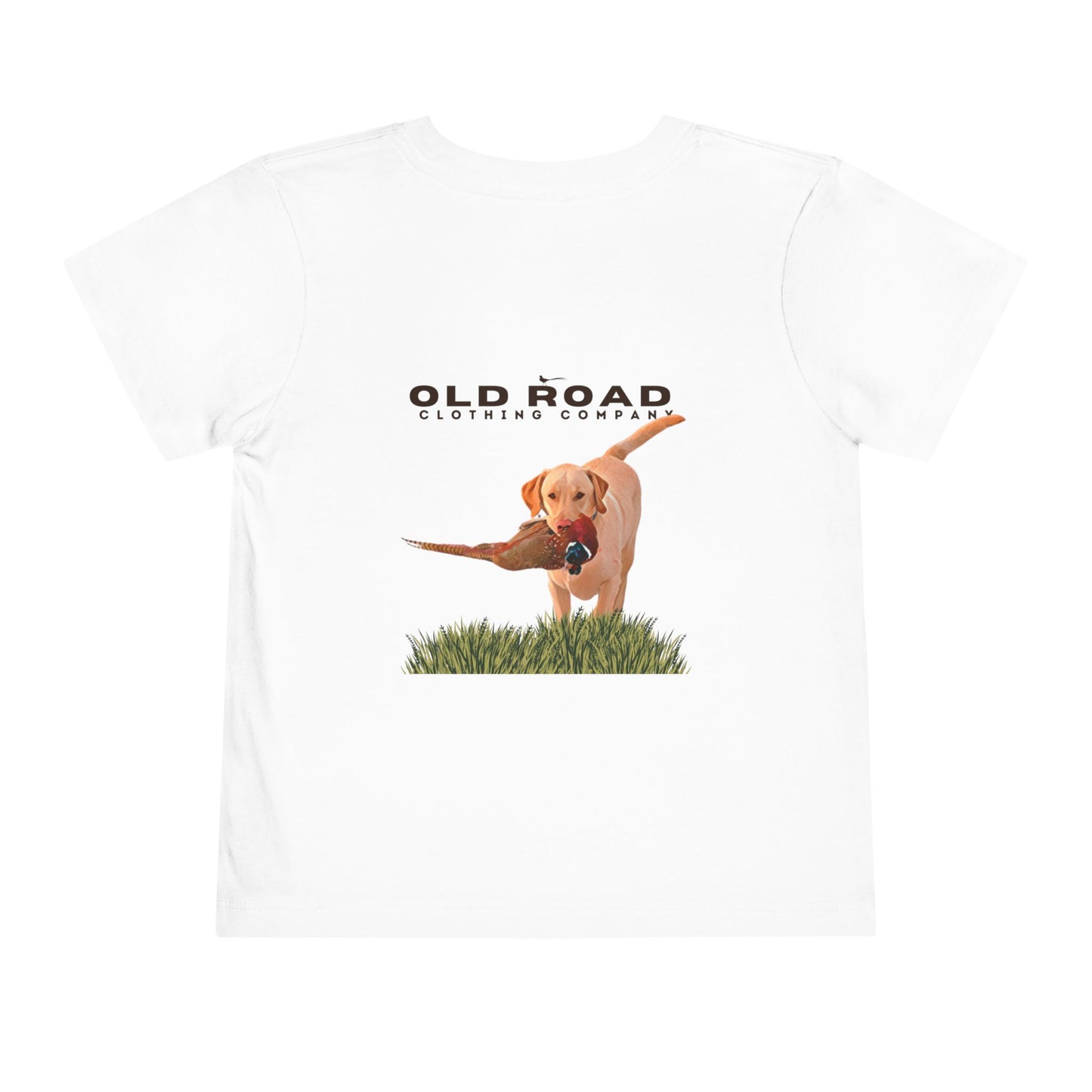 Labrador Retriever Toddler T Shirt | Pheasant Hunting | Yellow Lab | Working Labrador Dog | Hunting Dog | Lab and Pheasants | Bird Hunting T Shirt