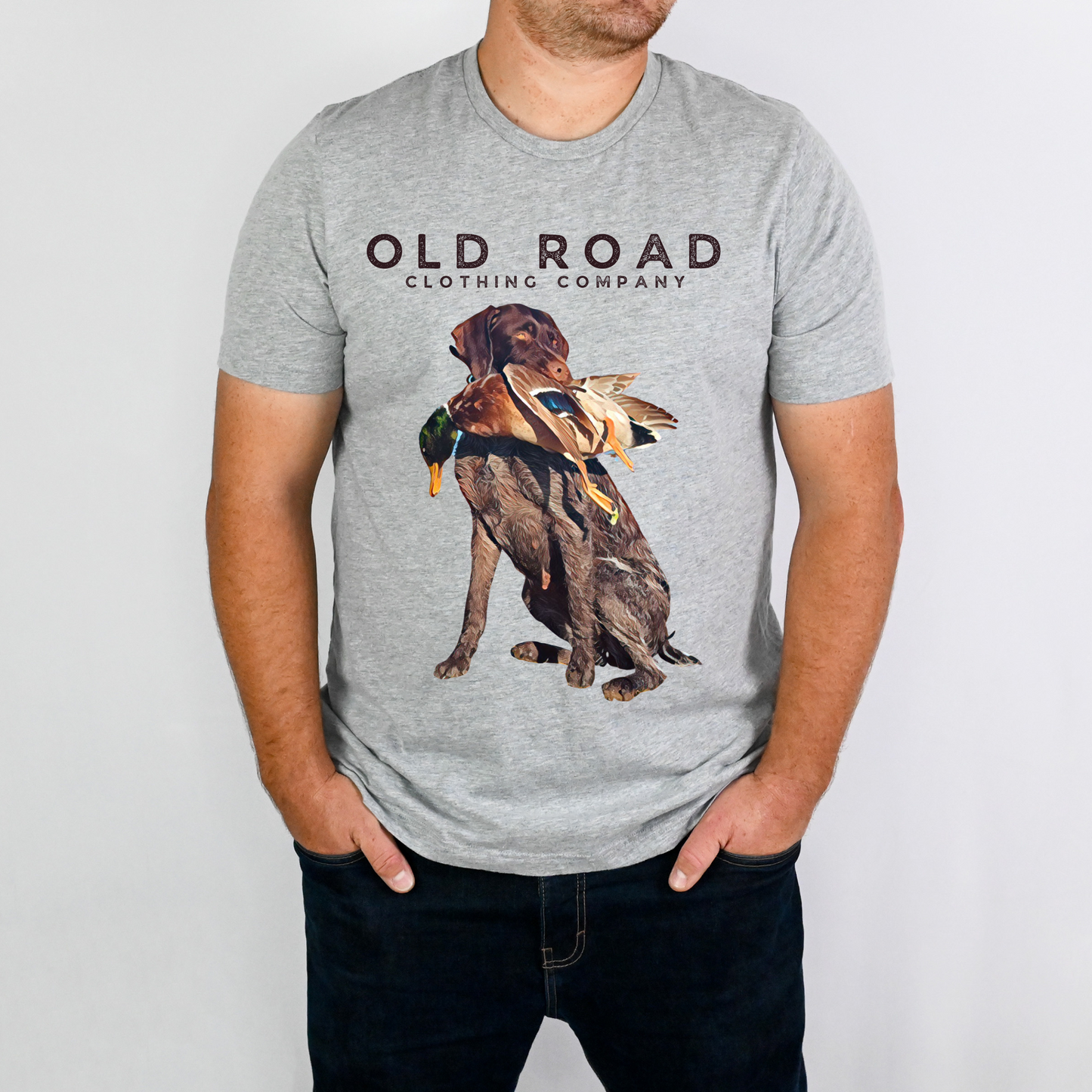 German Wirehaired Pointer T Shirt | Duck Hunting T shirt | Hunting Dogs | Bird Hunting | GWP Shirt | Hunter Christmas Gifts | Duck Hunters