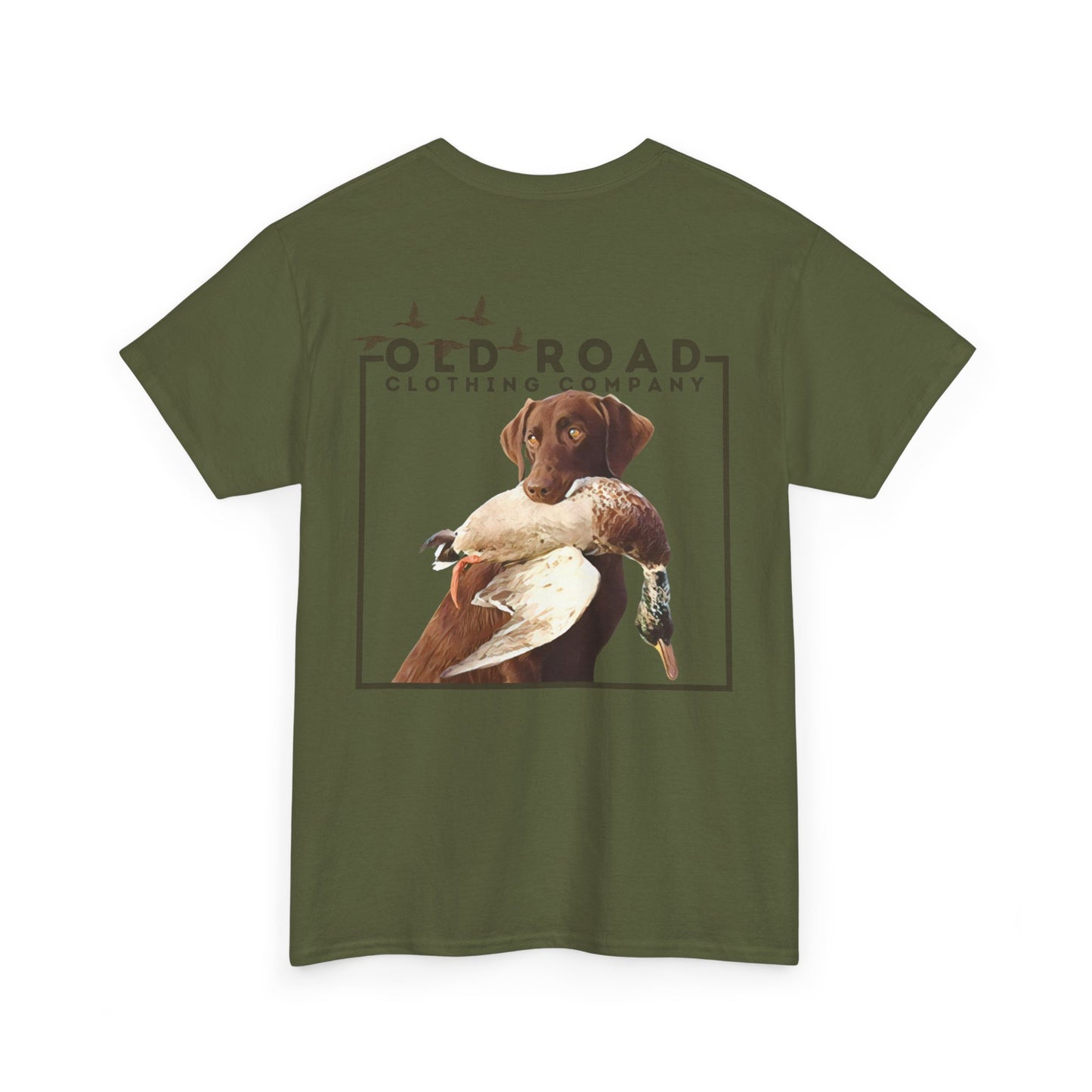 Labrador Retriever Duck Hunting T Shirt | Lab Retrieving Duck | Duck Hunting | Hunting Dog Shirt | Chocolate Lab | Waterfowl Shirt