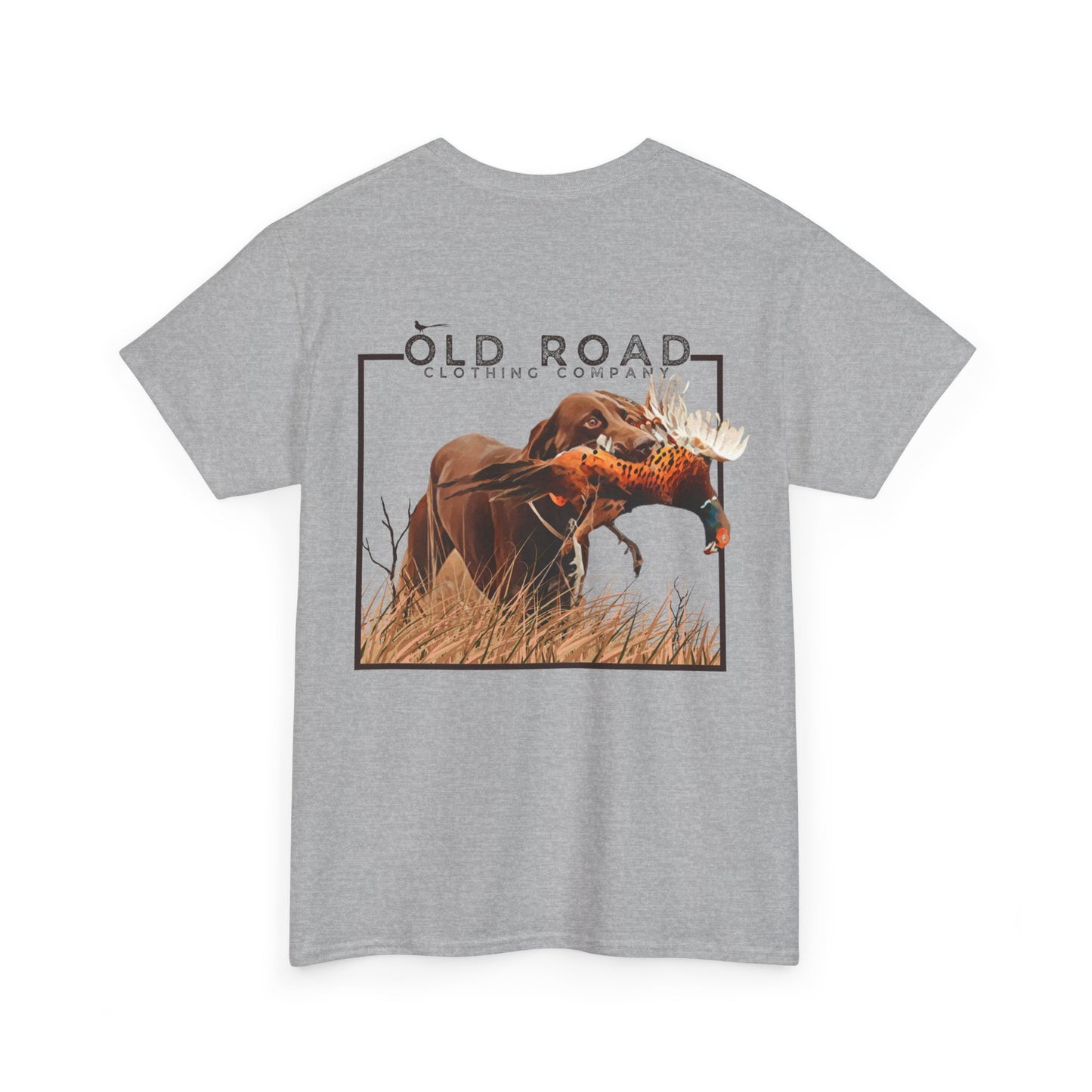 Labrador Retriever Pheasant Hunting T Shirt | Lab Retrieving Pheasant | Duck Hunting | Hunting Dog Shirt | Chocolate Lab | Upland Hunting