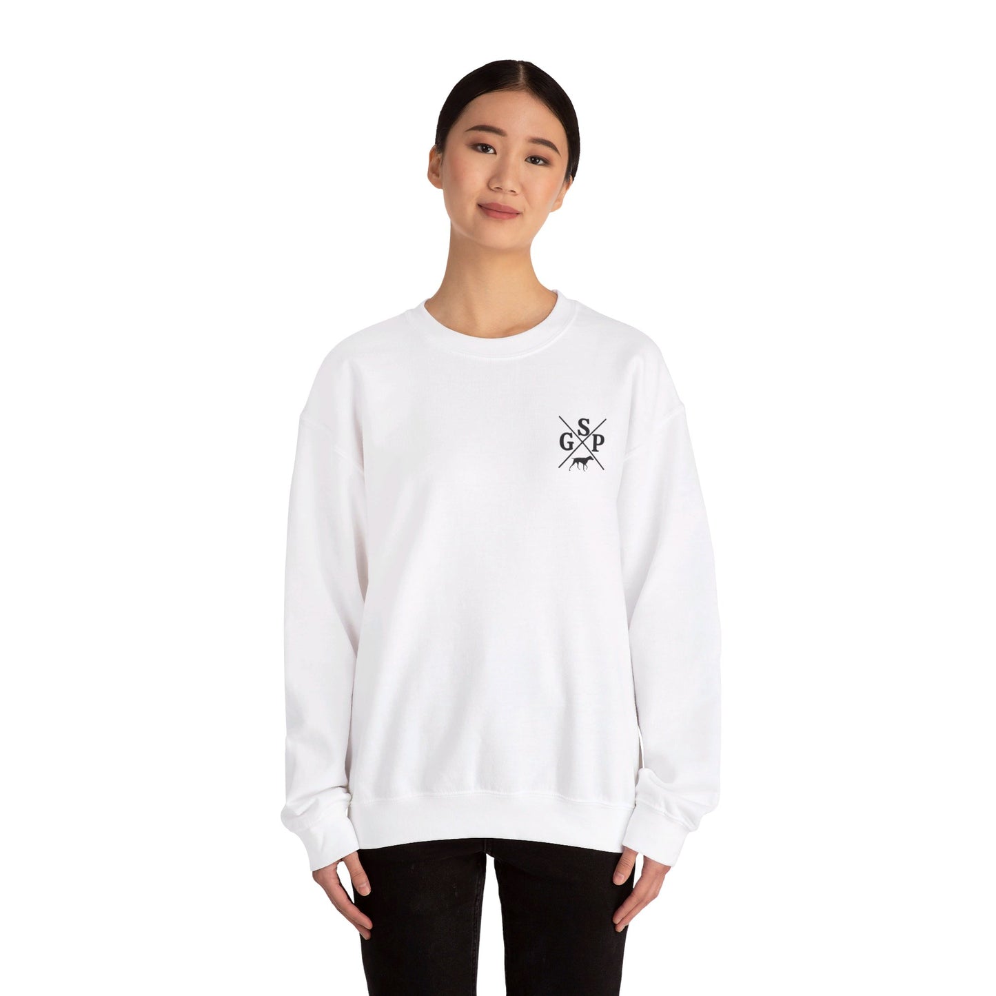 GSP Crewneck | Cross Shirt | GSP X | German Shorthaired Pointer T shirt | Upland Hunting Shirt | GSP Pointing | Hunting Shirt | Bird Hunting