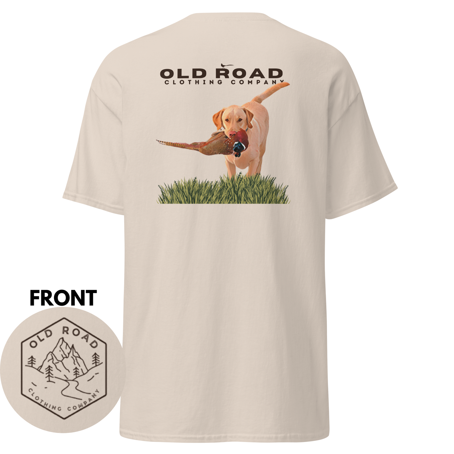 Labrador Retriever T Shirt | Pheasant Hunting | Yellow Lab | Working Labrador Dog | Hunting Dog | Lab and Pheasants | Bird Hunting T Shirt