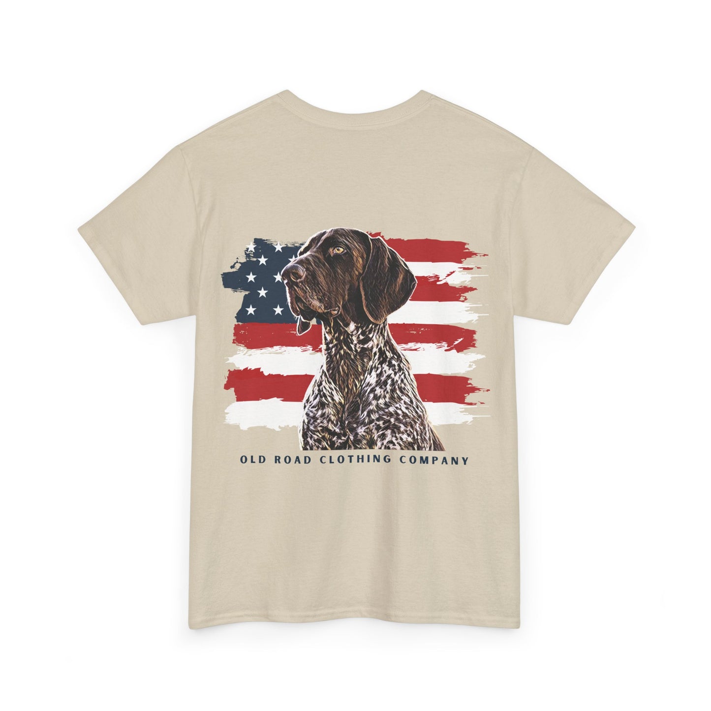 GSP T Shirt | German Shorthaired Pointer T Shirt | American Flag T Shirt | Bird Hunting T Shirt | Pheasant Hunting T Shirt | Grouse Hunting T Shirt