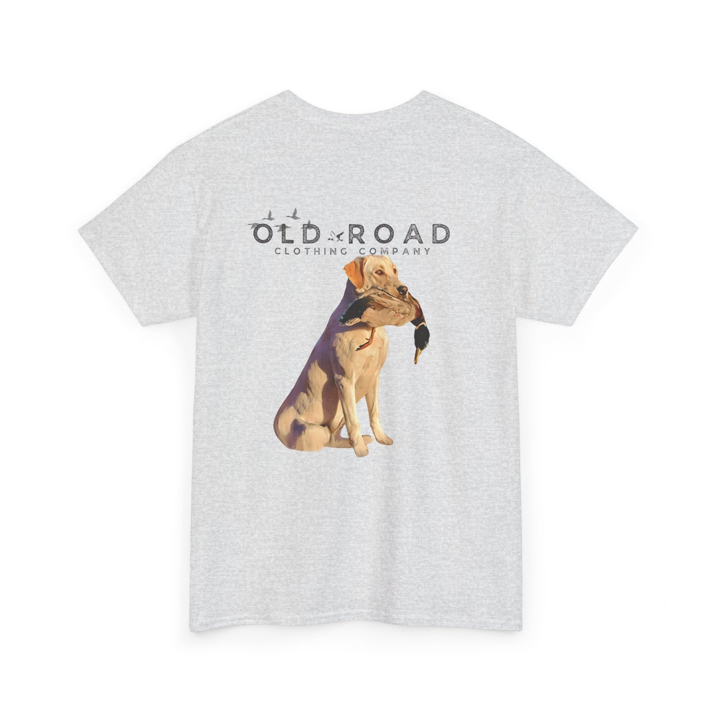 Labrador Retriever Holding Duck | Mens Duck Hunting T Shirt | Mens Waterfowl T Shirt | Unisex T Shirt | Yellow Lab | Lab Mom | Lab Dad | Fathers Day Gift