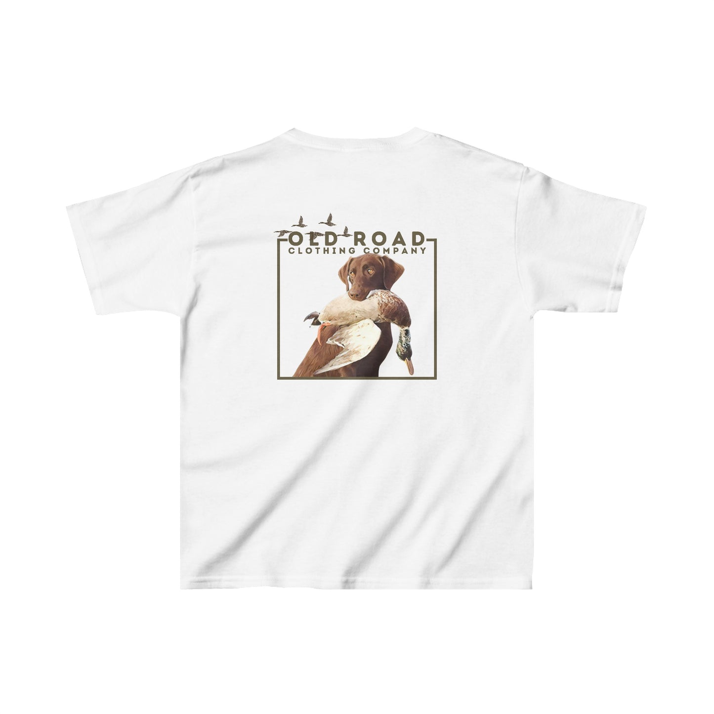 Youth Labrador Retriever Duck Hunting T Shirt | Lab Retrieving Duck | Duck Hunting | Hunting Dog | Chocolate Lab | Fathers Day Matching Shirt