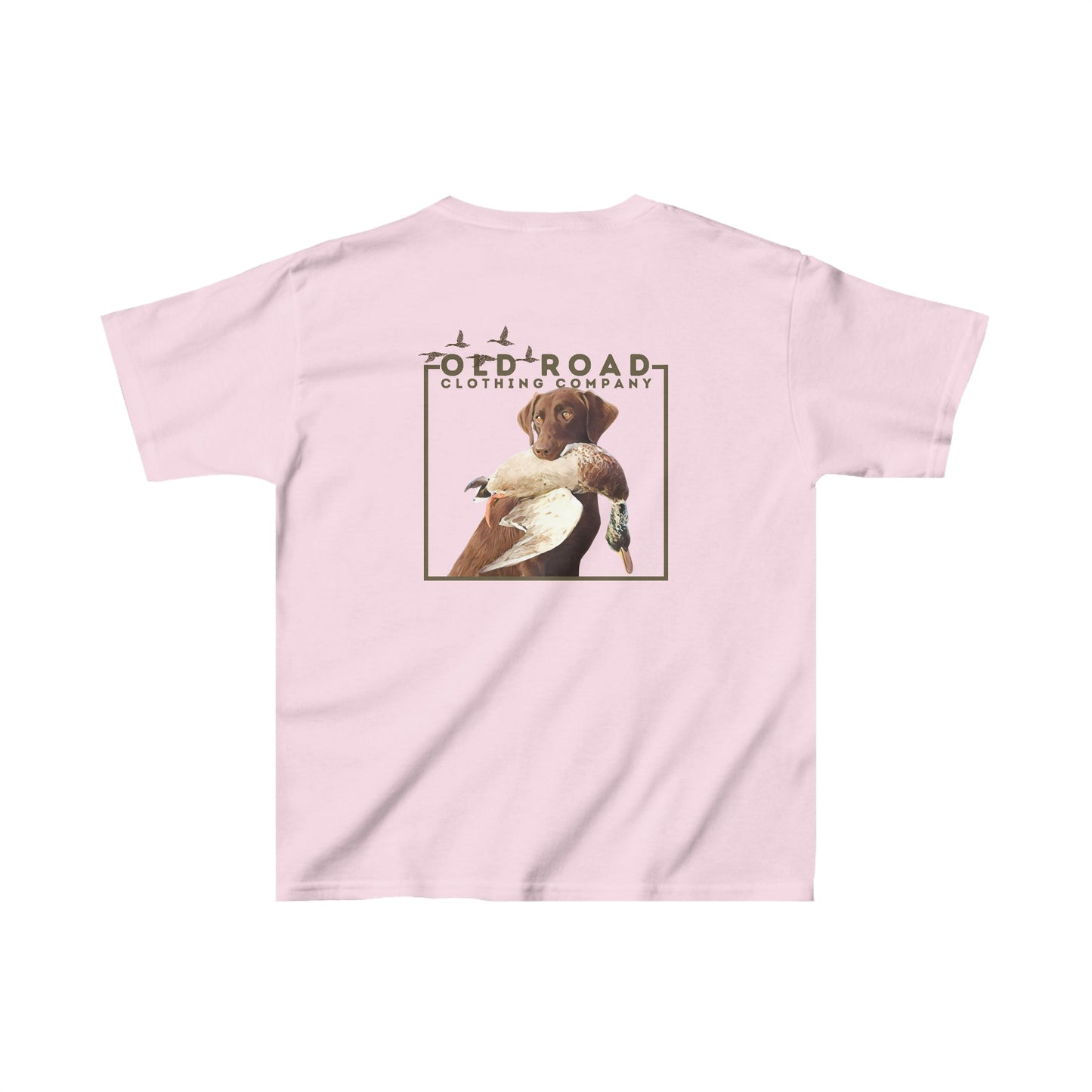 Youth Labrador Retriever Duck Hunting T Shirt | Lab Retrieving Duck | Duck Hunting | Hunting Dog | Chocolate Lab | Fathers Day Matching Shirt
