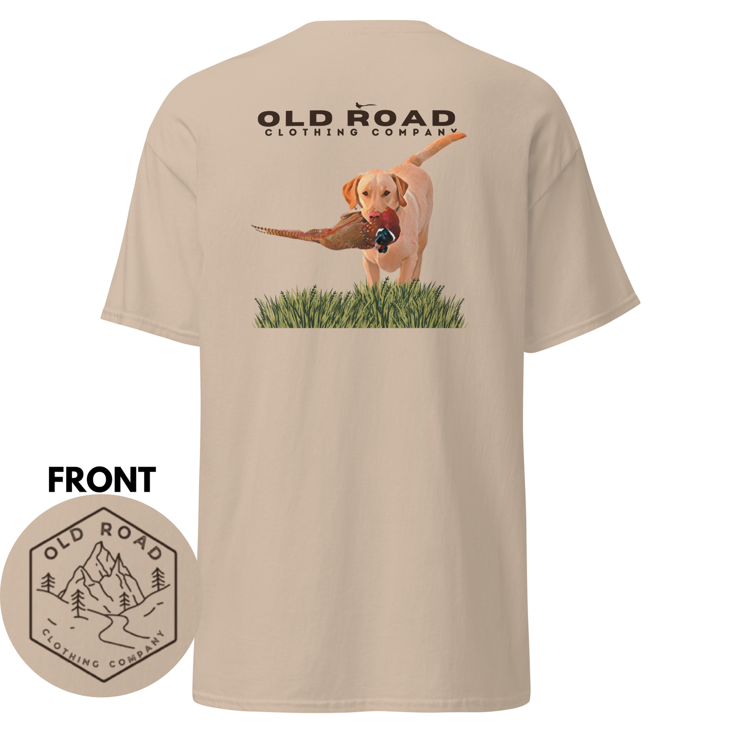 Labrador Retriever T Shirt | Pheasant Hunting | Yellow Lab | Working Labrador Dog | Hunting Dog | Lab and Pheasants | Bird Hunting T Shirt