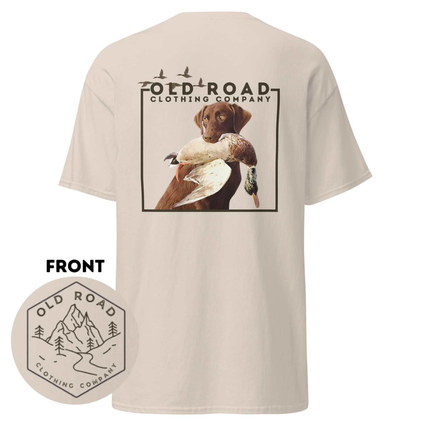 Labrador Retriever Duck Hunting T Shirt | Lab Retrieving Duck | Duck Hunting | Hunting Dog Shirt | Chocolate Lab | Waterfowl Shirt