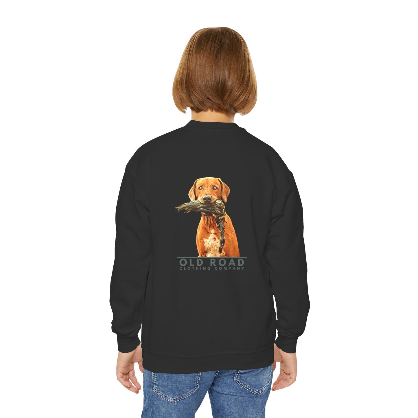 Youth Crewneck Sweatshirt Vizsla Dog T Shirt | Hunting Dog T Shirt | Bird Dog T Shirt | Duck Hunting T Shirt | Working Dog T Shirt | Bird Hunting T Shirt